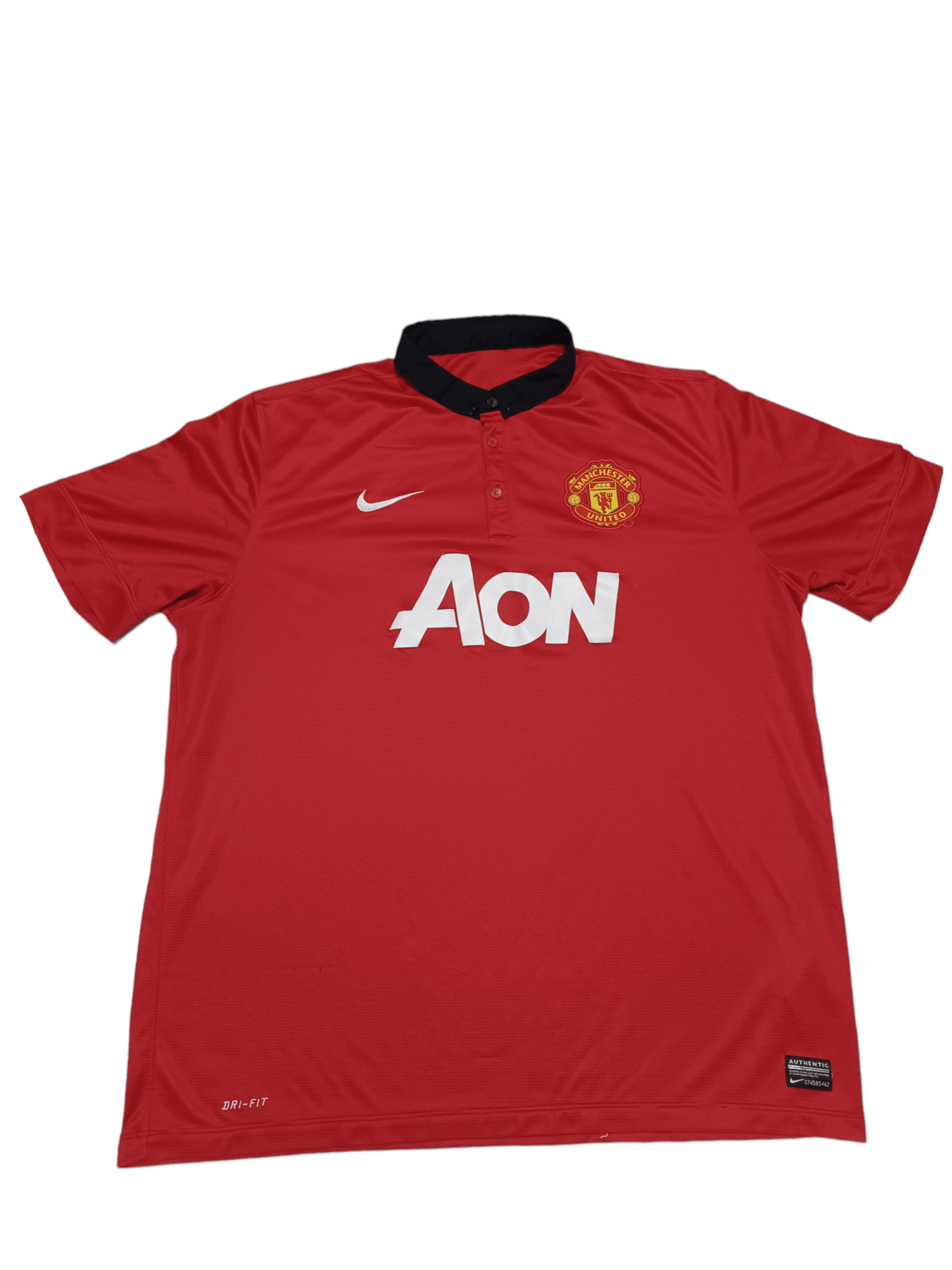 Nike MANCHESTER UNITED 13-14 HOME JERSEY NIKE VINTAGE SOCCER Size US XXL / EU 58 / 5 - 1 Thumbnail