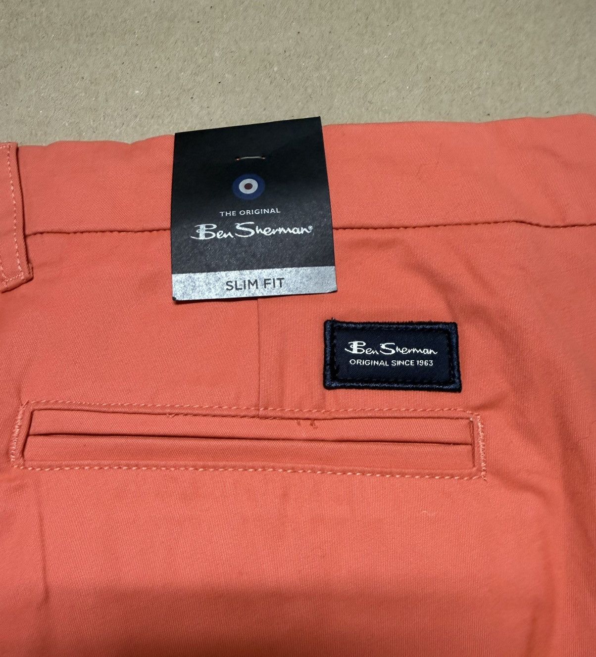 Ben Sherman Ben Sherman Pants Salmon size 38x32 Slim Fit Stretch Fit NEW Size US 38 / EU 54 - 4 Thumbnail