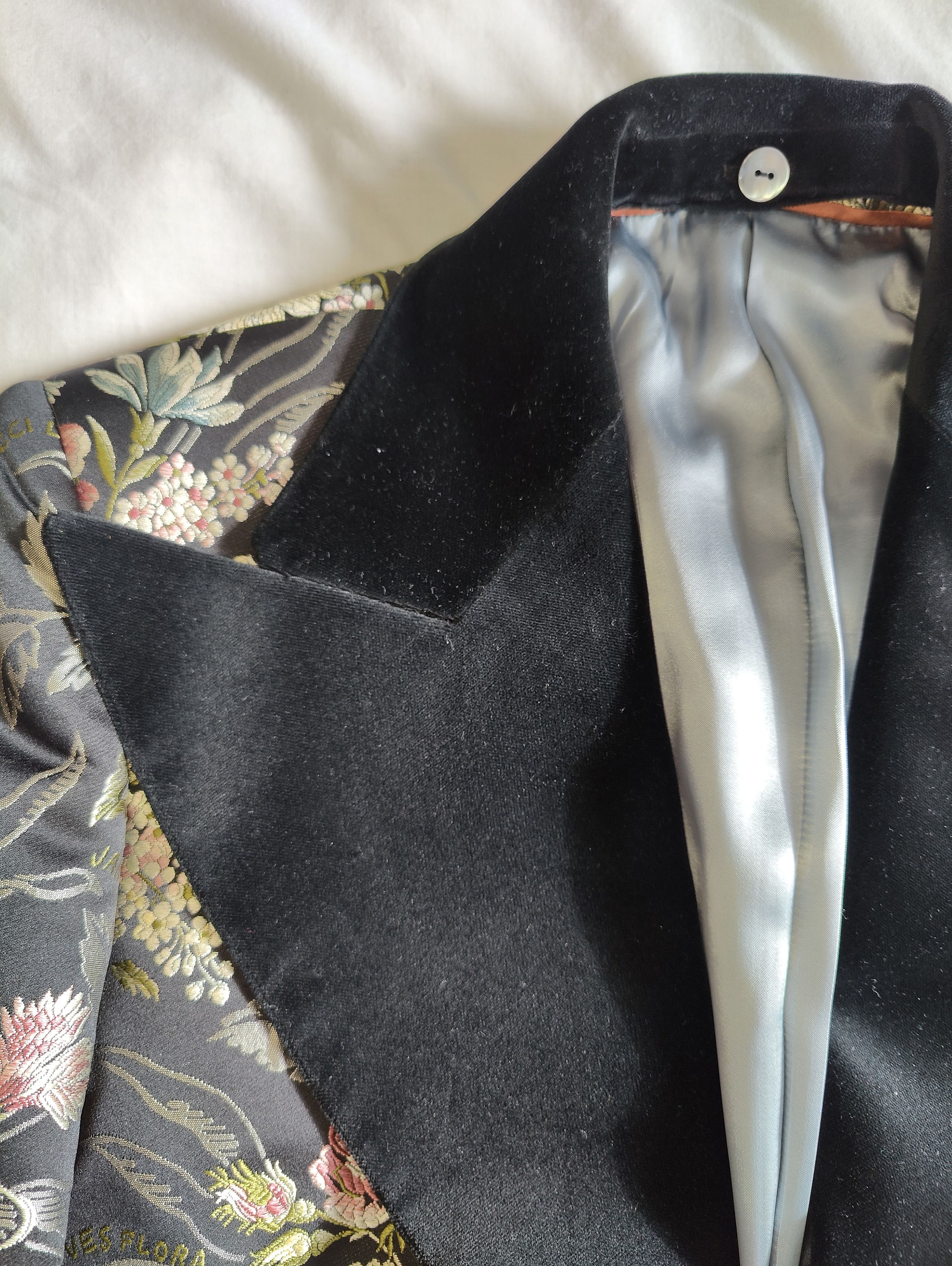 Gucci Gucci Silk Floral Jacquard Jacket Size 52R - 4 Thumbnail