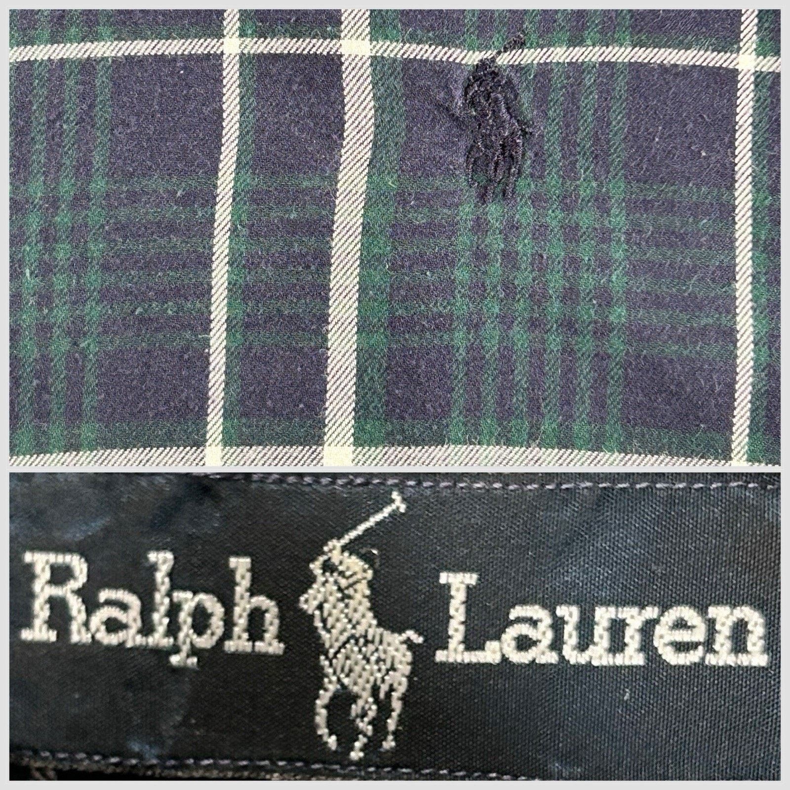 Lauren Ralph Lauren Ralph Lauren Blaire Large Blue Green Plaid Button Down Shirt Size US XL / EU 56 / 4 - 1 Thumbnail
