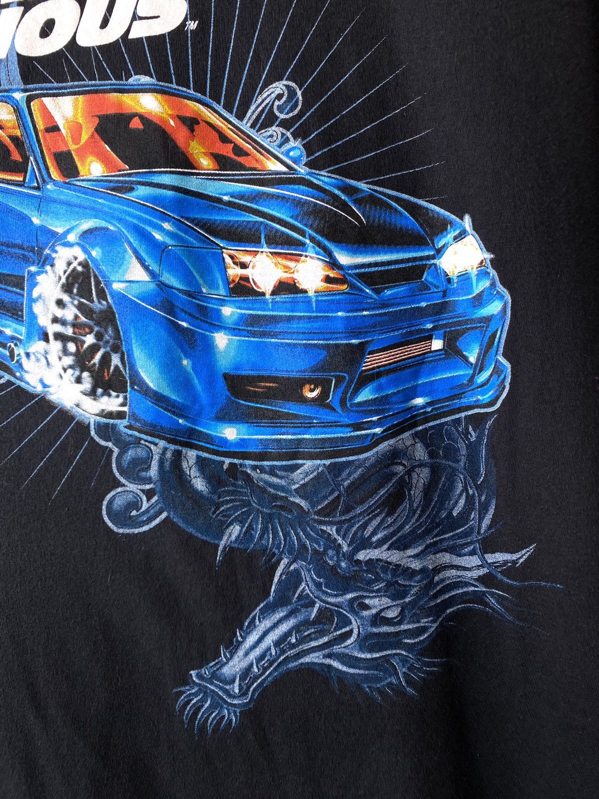 Vintage Vntg Fast And Furious Movie T Shirt Nissan GTR Japan Dragon Size US XXL / EU 58 / 5 - 4 Thumbnail