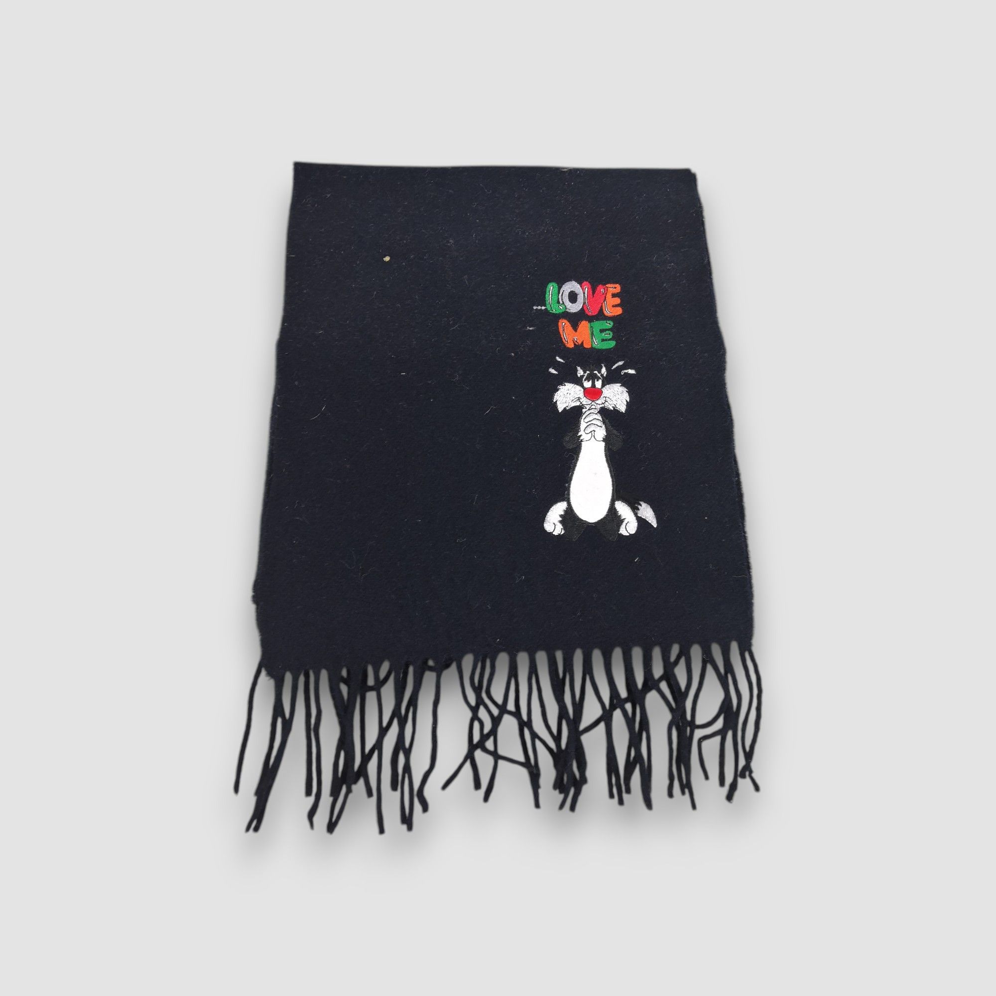 Cartoon Network Vintage Looney Tunes Scarf Warner Bros Muffler Scarves Size ONE SIZE - 2 Thumbnail