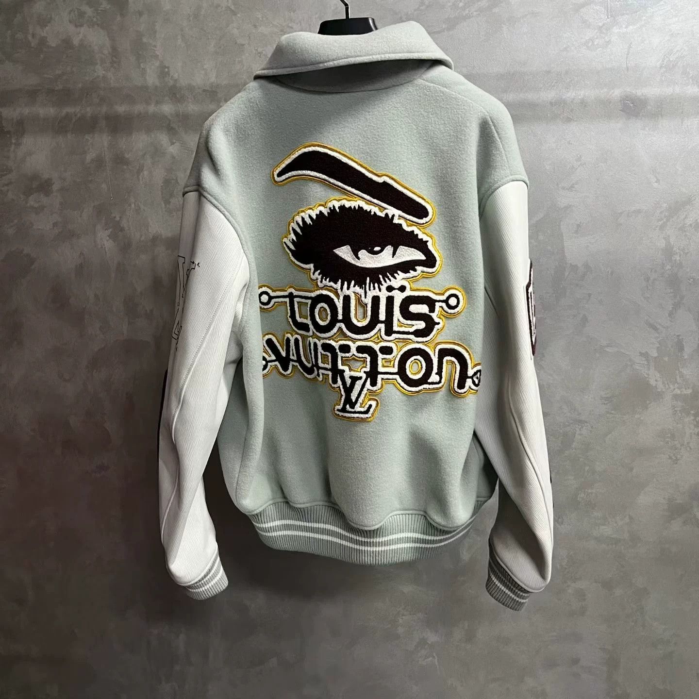 Louis Vuitton Louis Vuitton Green Devil's Eye Baseball Jacket Size US L / EU 52-54 / 3 - 5 Thumbnail