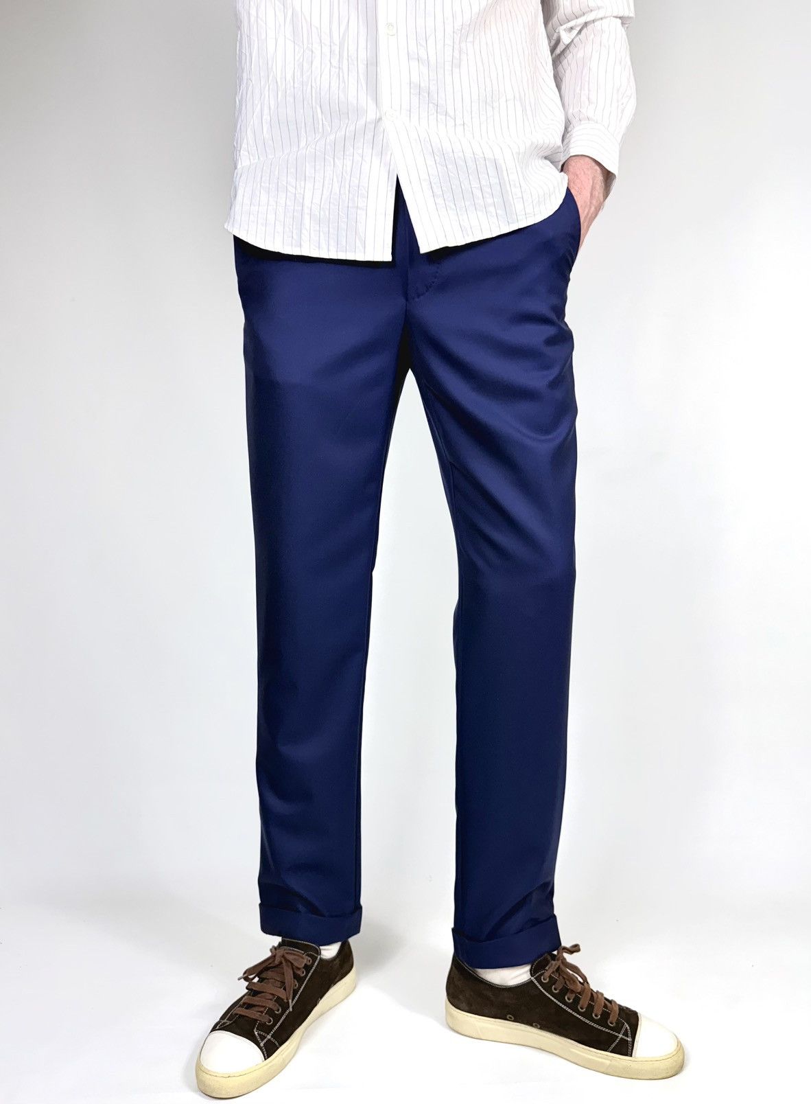 Ermenegildo Zegna Ermenegildo Zegna Wool Straight Trousers Size US 33 - 4 Thumbnail