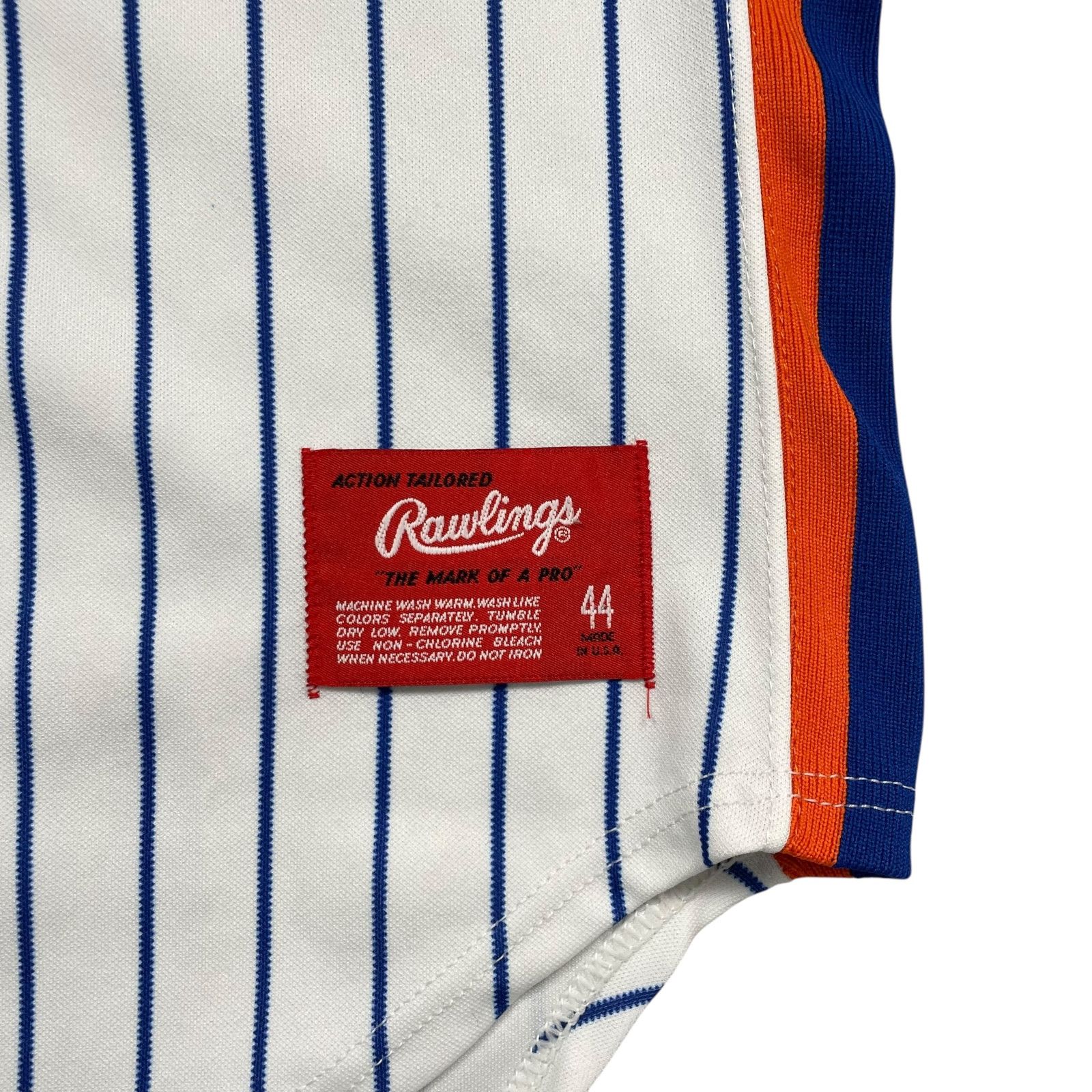 MLB VTG 80s 90s NEW YORK METS RAWLINGS AUTHENTIC JERSEY 44 Size US L / EU 52-54 / 3 - 3 Thumbnail