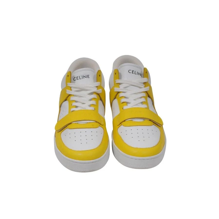 Celine o1bcso1str0724 CT-01 "Z" Trainer High Sneaker White/Yellow Size US 9 / EU 42 - 3 Thumbnail