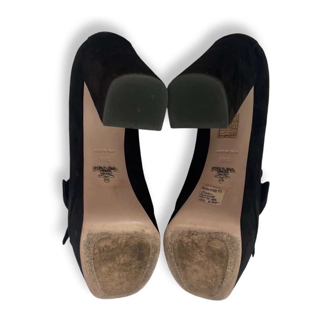 Prada Prada Suede fringe block heels shoes size 38.5 Size US 8.5 / IT 38.5 - 6 Thumbnail