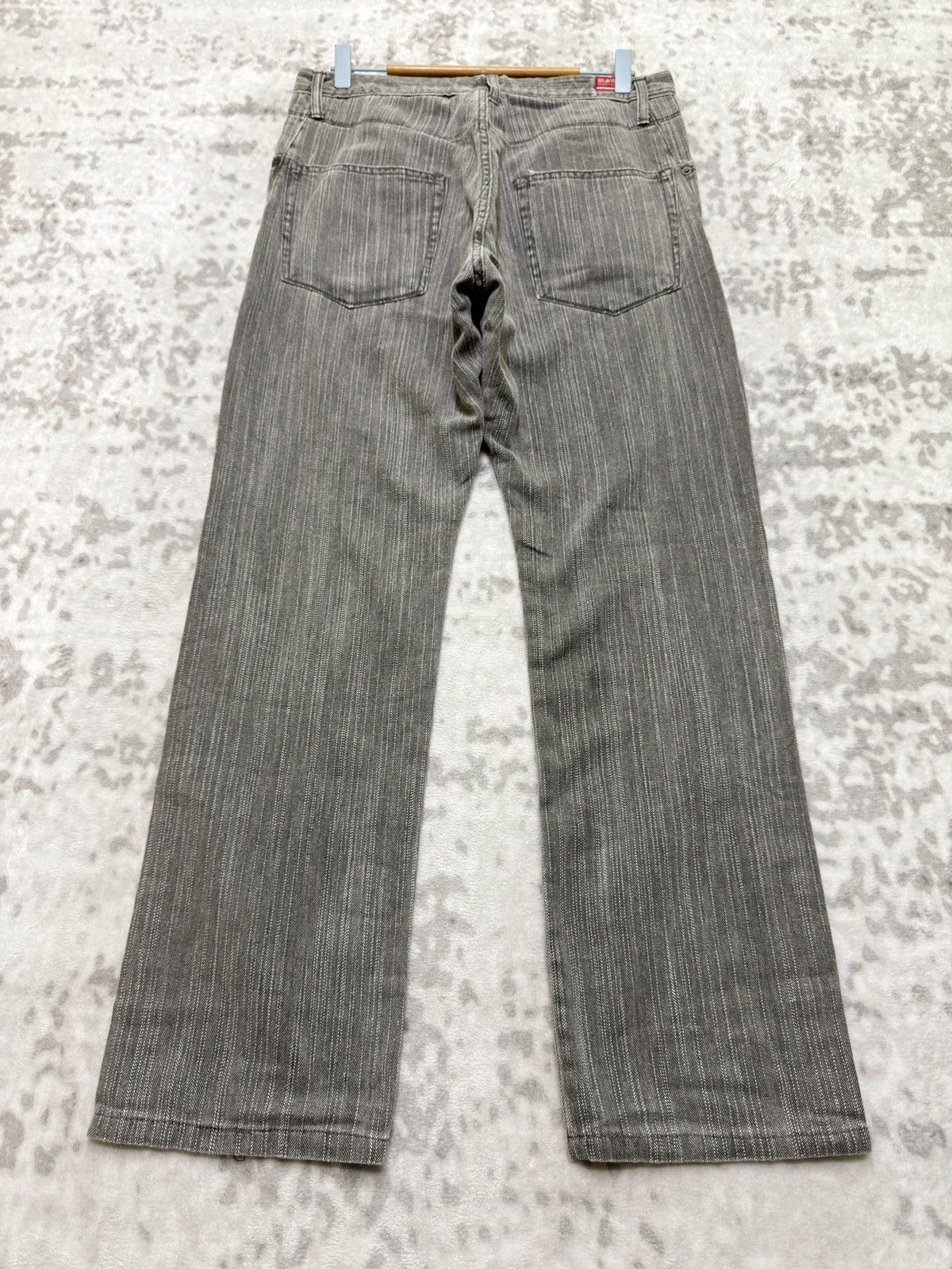 Kapital Vintage Blue Way Modern Hickory Stripe Straight Cut Denim Size US 30 / EU 46 - 2 Thumbnail