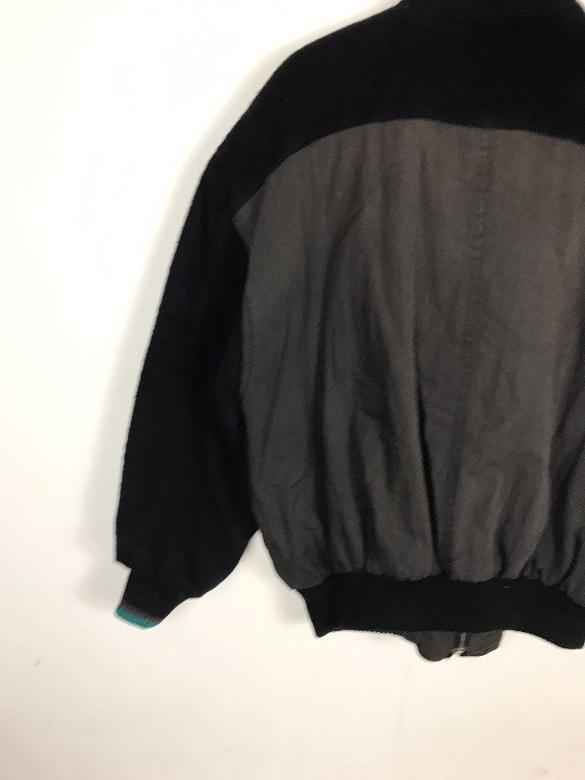 Japanese Brand × Vintage Vintage Pia Sports Black Nylon Wool Bomber Jacket Size US XXL / EU 58 / 5 - 12 Thumbnail
