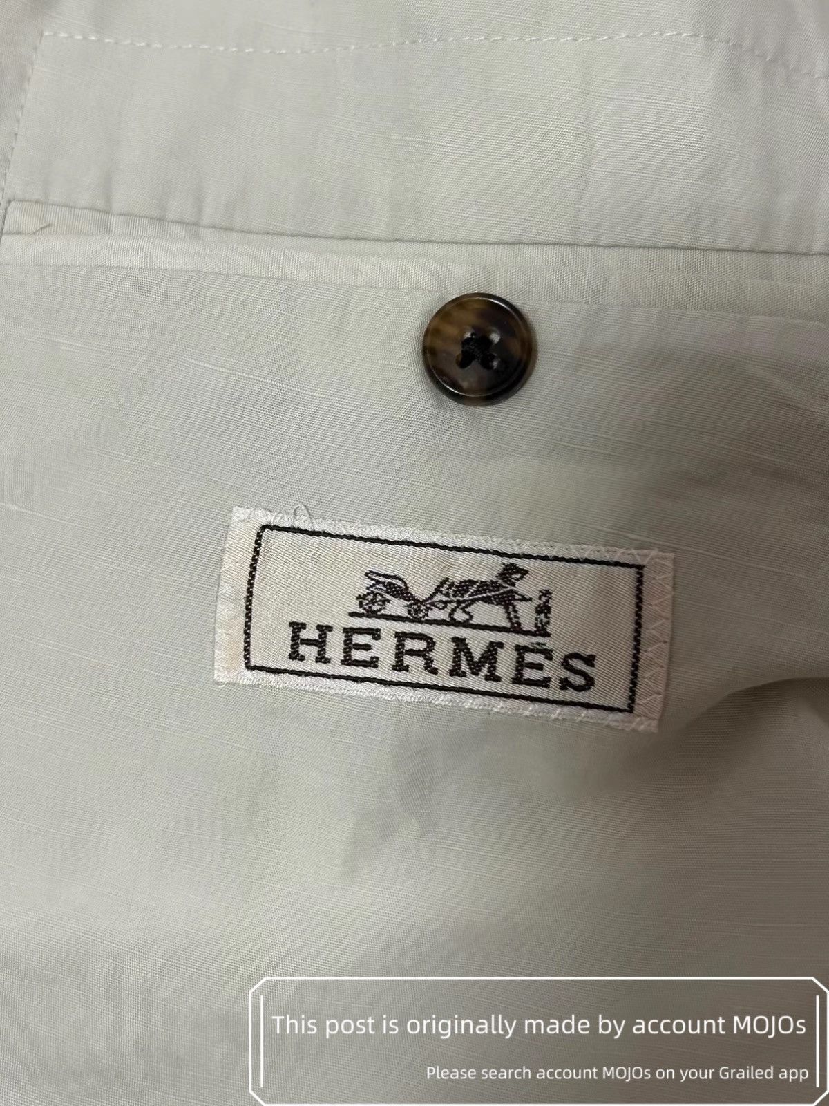 Hermes Sz 50 Hermes Linen White Blazer mojos1155 Size US M / EU 48-50 / 2 - 6 Thumbnail