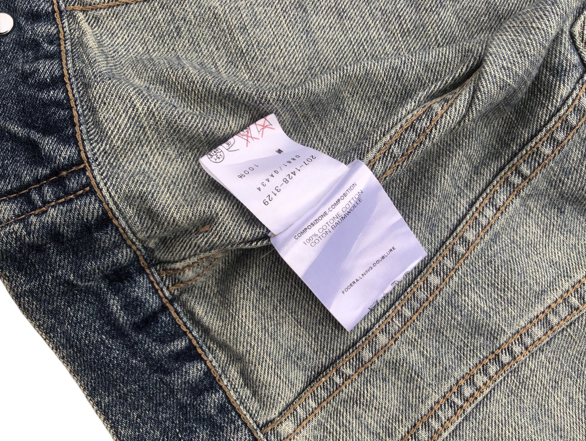 Gucci 💯Vintage GUCCI TOM FORD 00s Blue Cropped Denim Jacket Shirt Size S / US 4 / IT 40 - 16 Thumbnail