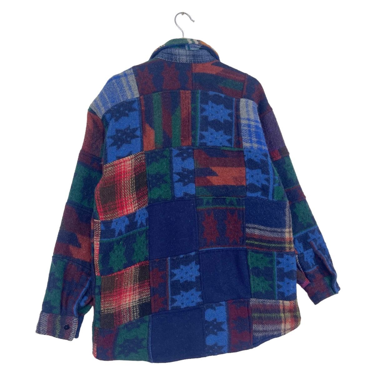 Vintage 70’s Count Dowm Roots Wool Patchwork Plaid Jacket Size US L / EU 52-54 / 3 - 8 Thumbnail