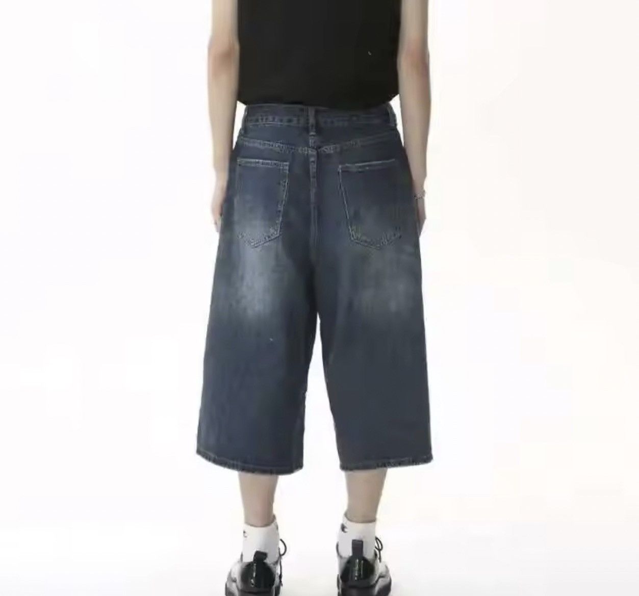 Japanese Brand Wide Leg Baggy Jeans Denim Size US 29 - 3 Thumbnail