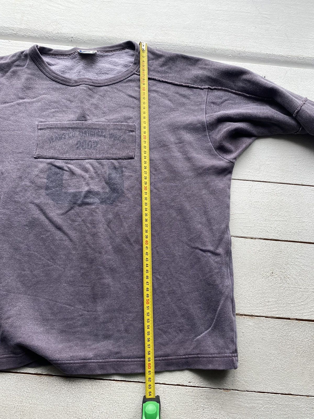 Adolfo Dominguez × Vintage 🔥Vntg Adolfo Dominguez Faded Washed Asymmetrical Sweatshirt Size M / US 6-8 / IT 42-44 - 6 Thumbnail