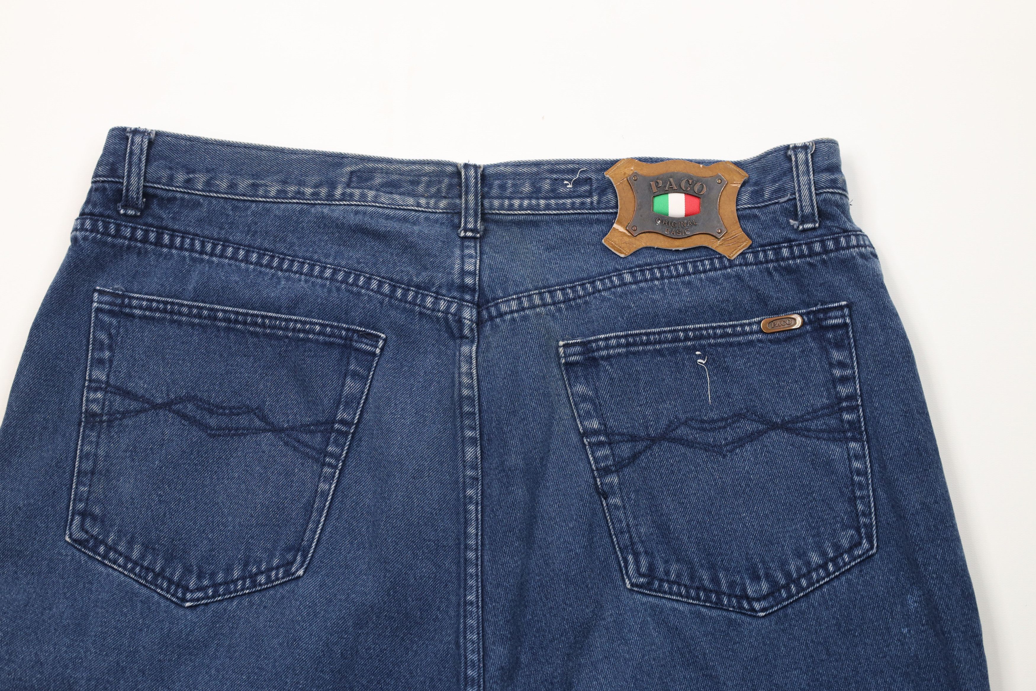 Vintage Vintage 90s Streetwear Fit Hip Hop Denim Jean Shorts Blue Size US 38 / EU 54 - 11 Thumbnail