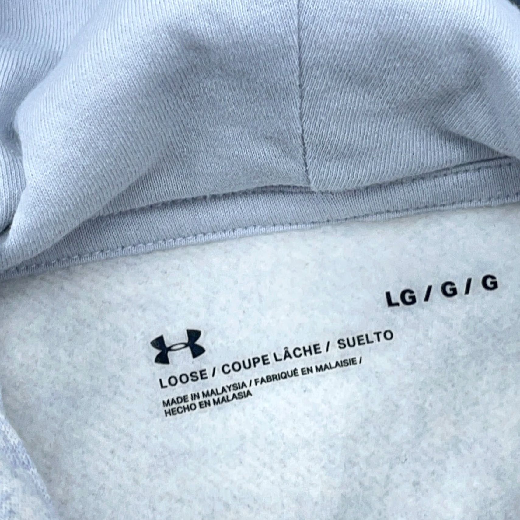 Under Armour Under Armour Hoodie Men Large Gray Sweatshirt Sweater Loose Heather Cotton Adult Size US L / EU 52-54 / 3 - 5 Thumbnail