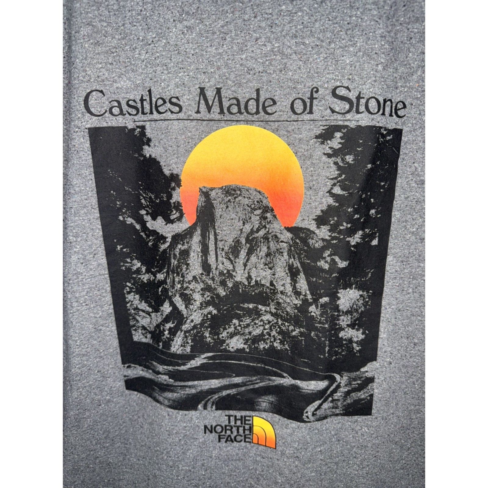 The North Face VINTAGE North Face Castles Made Of Stone Graphic Tee 98% Recycled Materials Mens L Size US L / EU 52-54 / 3 - 3 Thumbnail