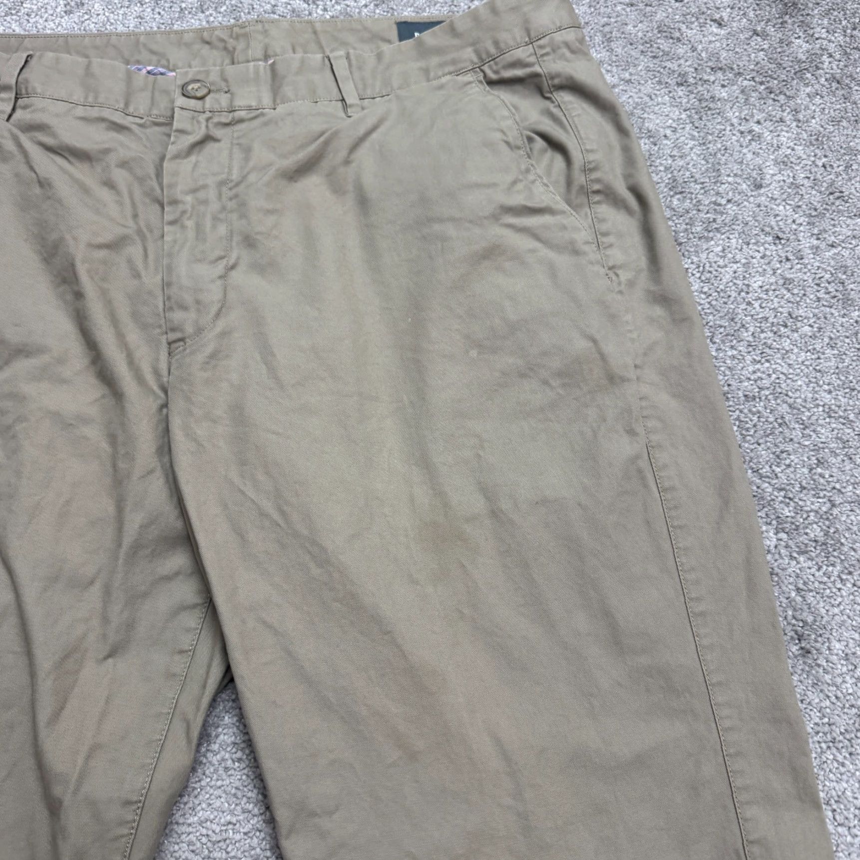 Bonobos Bonobos Pants Chino Mens 38x30 Khaki Brown 100% Cotton Regular Straight Classic Vintage No Size US 38 / EU 54 - 5 Thumbnail