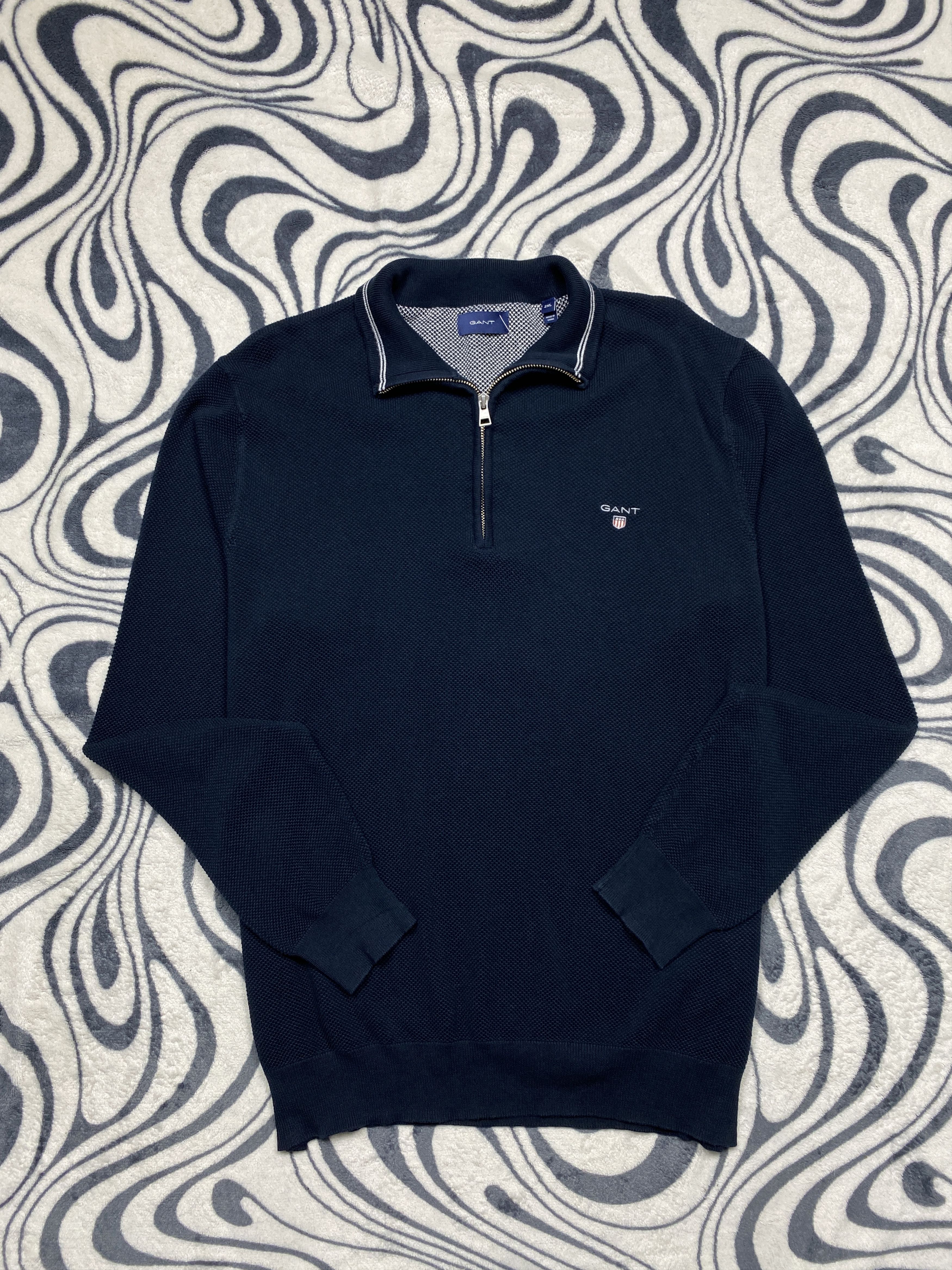 Gant × Vintage Gant Vintage Mens Quarter Zip Sweater Size US XXL / EU 58 / 5 - 1 Thumbnail