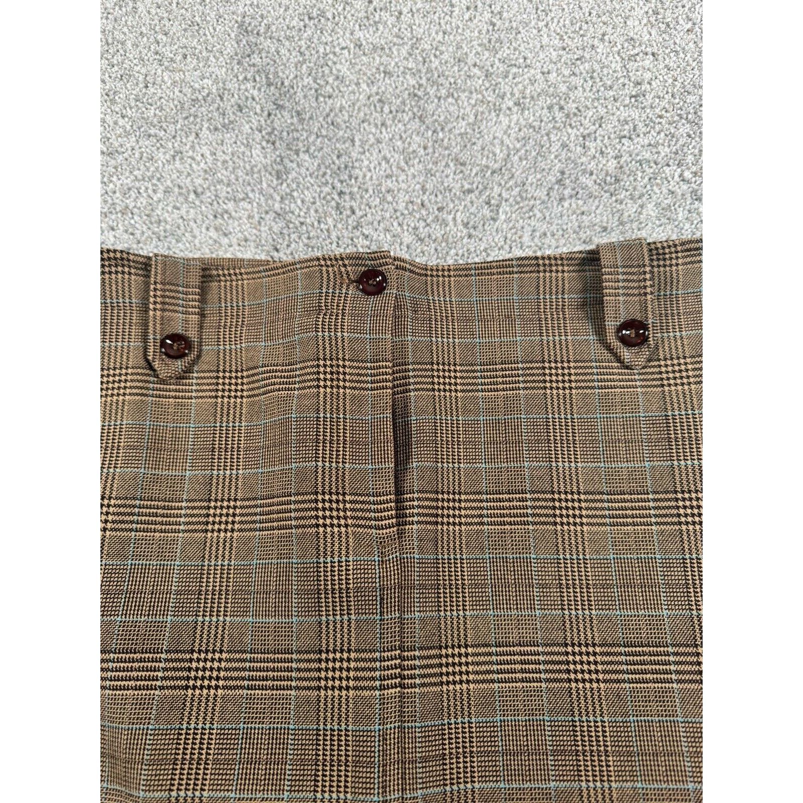 Other Petite Sophisticate Skirt 12 Academia Vintage 90s Plaid Size 34" / US 12 / IT 48 - 3 Thumbnail