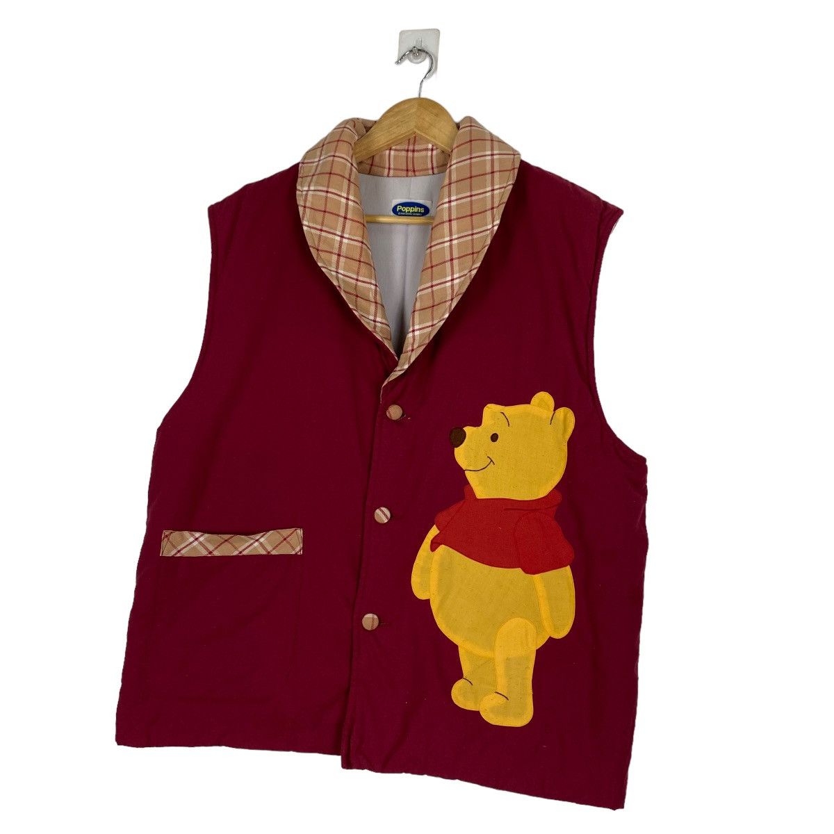 Japanese Brand Vintage 90s Pooh Big Logo Vest Size US M / EU 48-50 / 2 - 2 Thumbnail