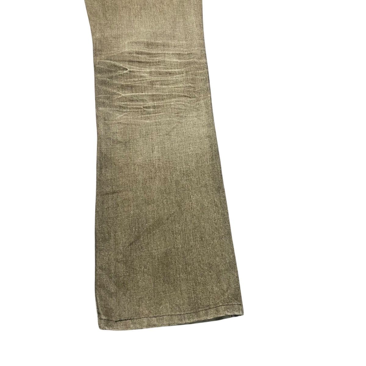 Nicole Club Nicole Club Denim Snake Skin Leather Flare Jeans Size US 29 - 14 Thumbnail