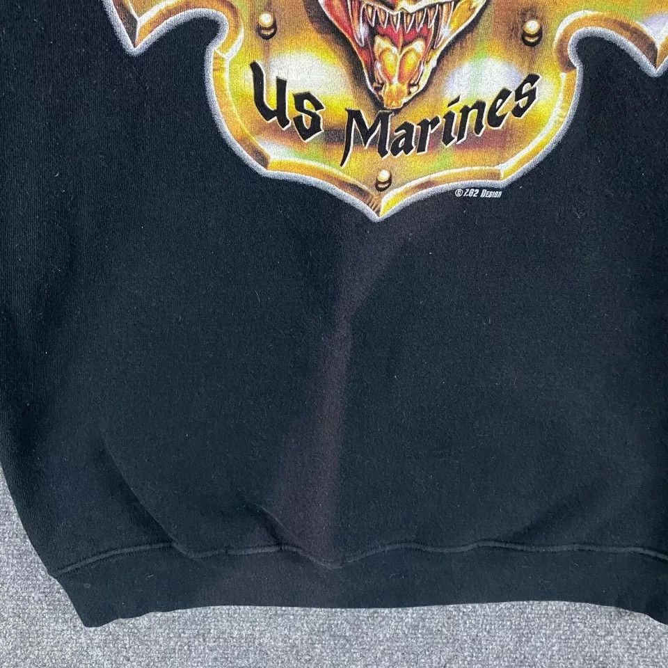 Vintage US Marines Sweatshirt Men Large 720 Design Distressed Size US L / EU 52-54 / 3 - 8 Thumbnail