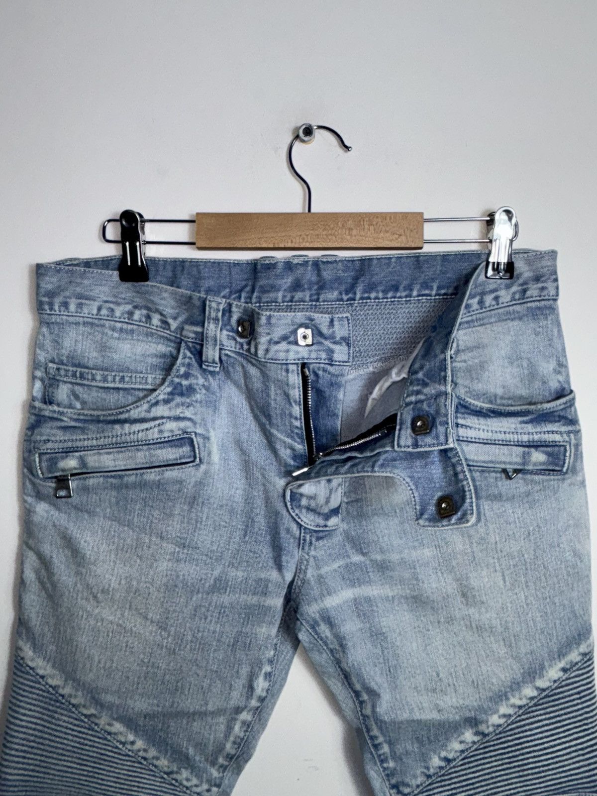 Balmain Balmain Distressed Denim Jeans Size US 30 / EU 46 - 4 Thumbnail