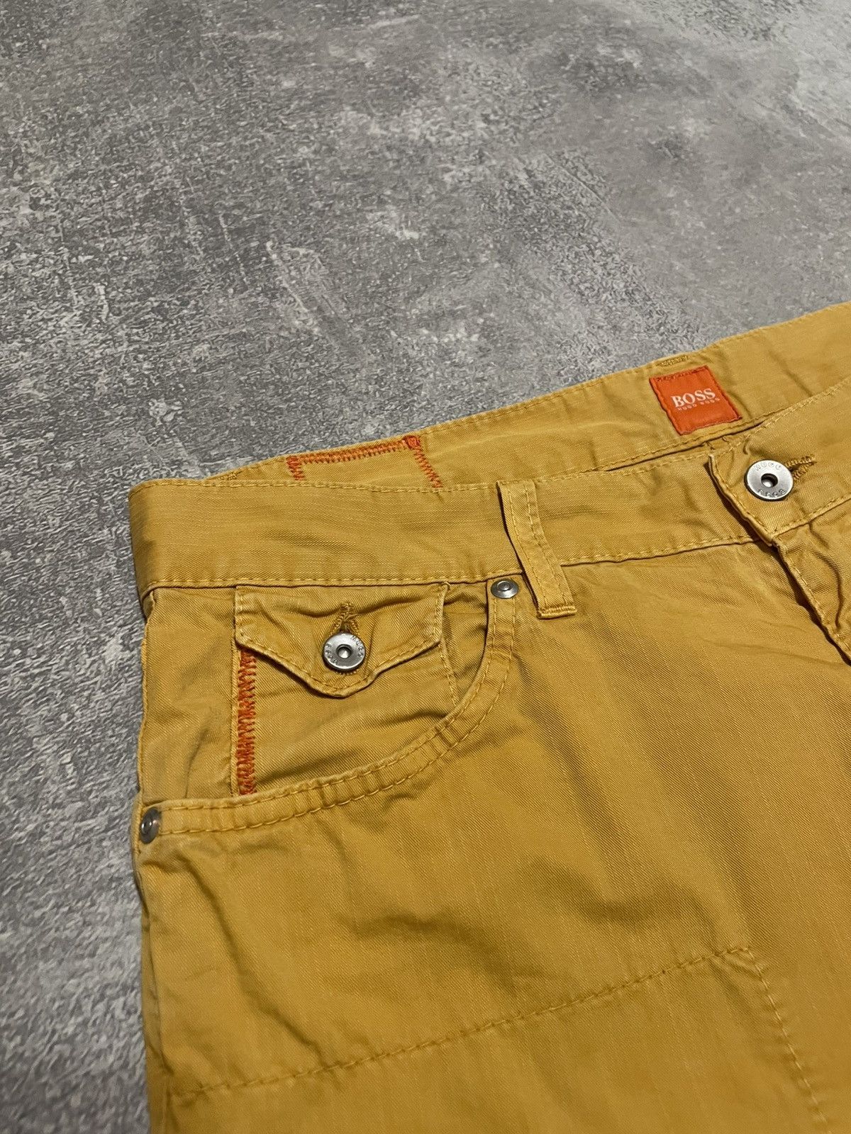 Hugo Boss Vintage Hugo Boss Yellow Pants Y2K Size 34/34 Size US 34 / EU 50 - 11 Thumbnail