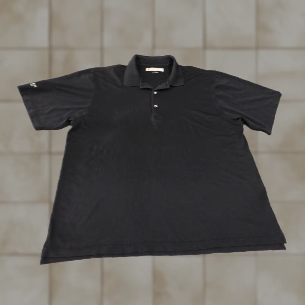 Vintage Donald Ross Polo Shirt Mens XL Black Embroidered Henssler Financial Performance Golf Polo Shirt XL Mens Black Size US XL / EU 56 / 4 - 1 Thumbnail