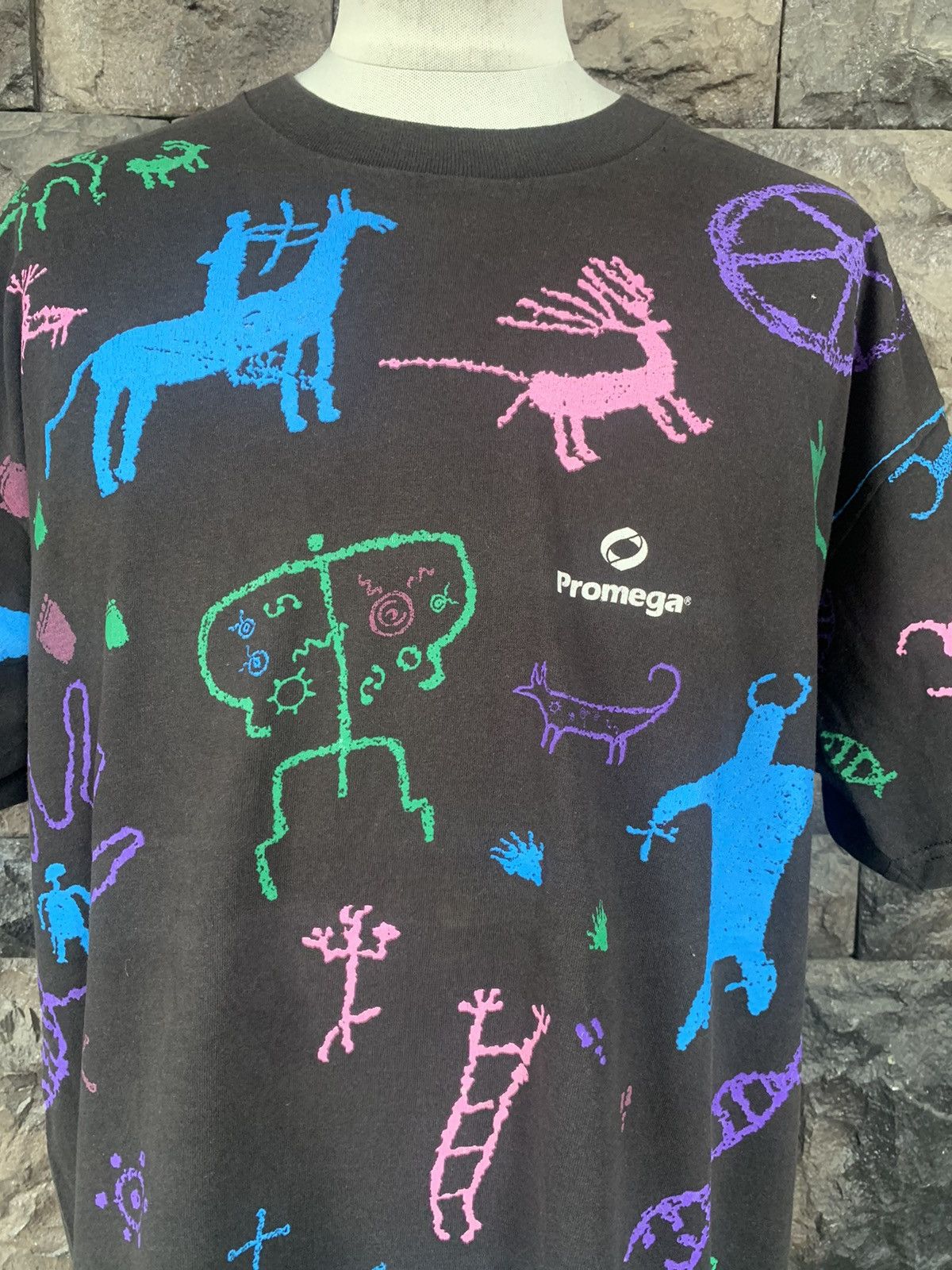 Vintage Vintage 90s Promega Promo Graphics Art T shirt Size US XL / EU 56 / 4 - 2 Thumbnail