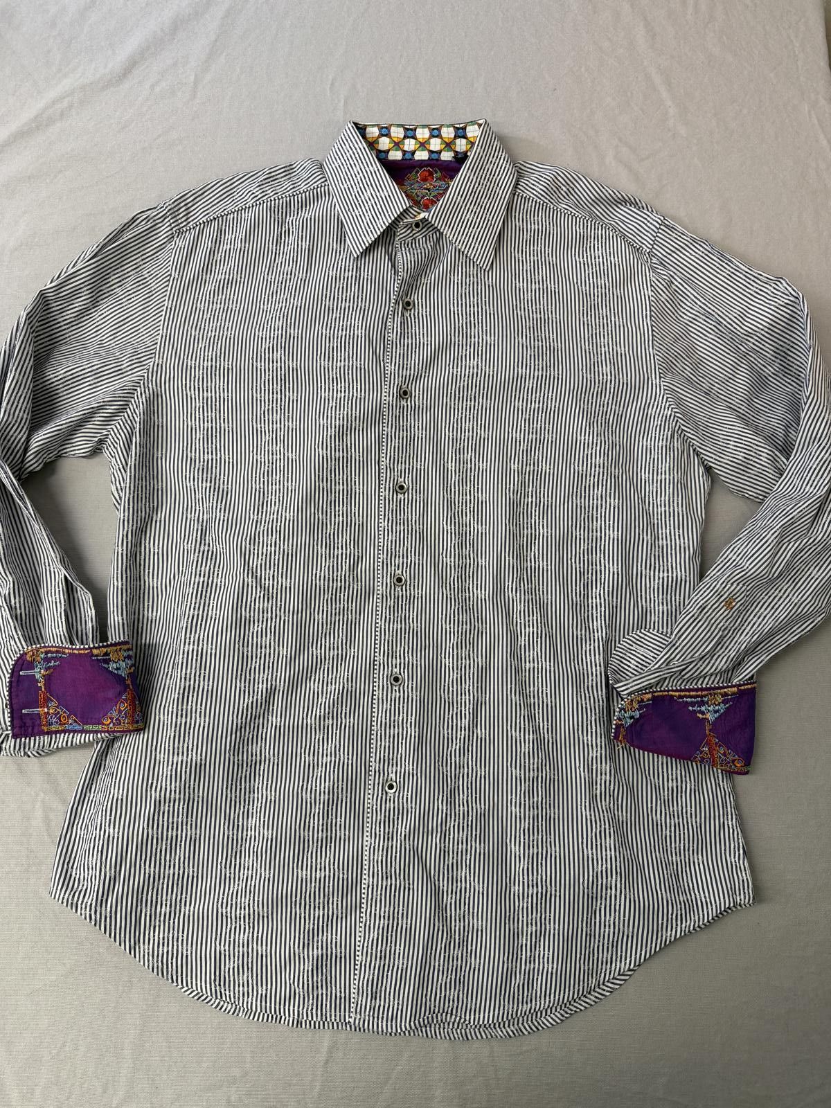 Robert Graham Robert Graham Striped LS Button Downs Embroidered - L Size US L / EU 52-54 / 3 - 1 Thumbnail