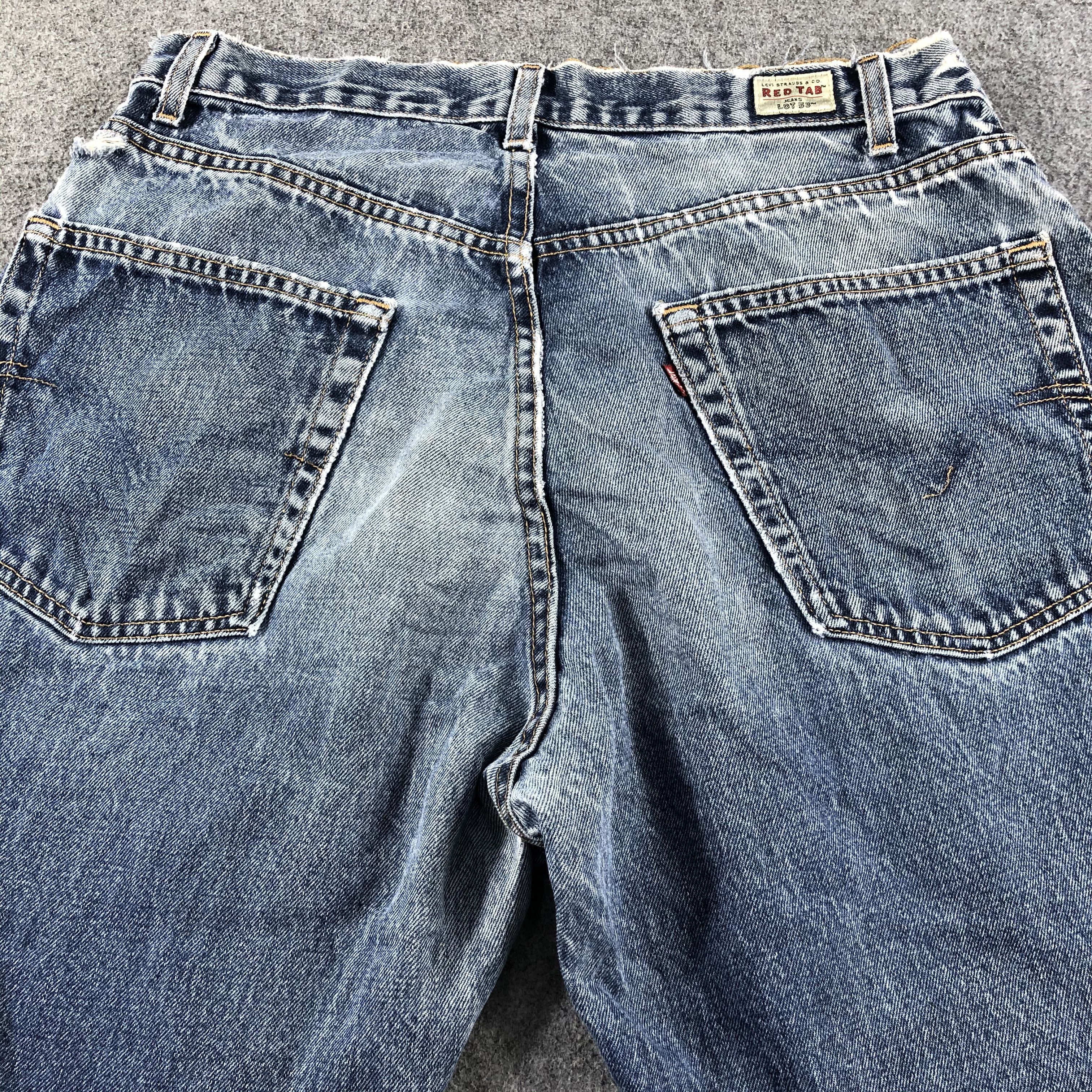 Levi's 90s Vintage Blue Wash Levis RedTab Jeans-J2348 Size US 35 - 4 Thumbnail