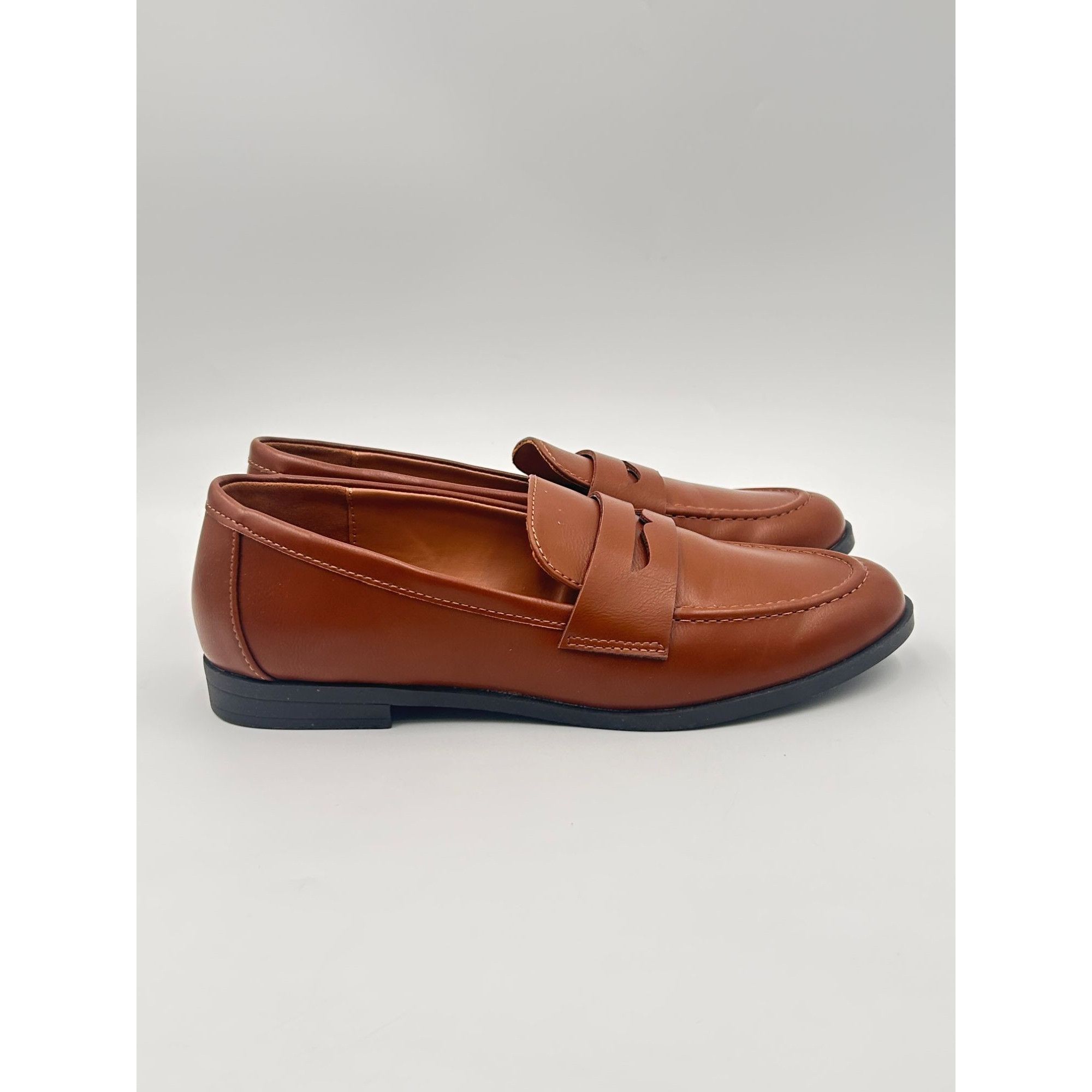 Other Kensie GITTY Cognac Penny Loafers Women US 8 Slip On Flat Co Size US 8 / IT 38 - 1 Thumbnail