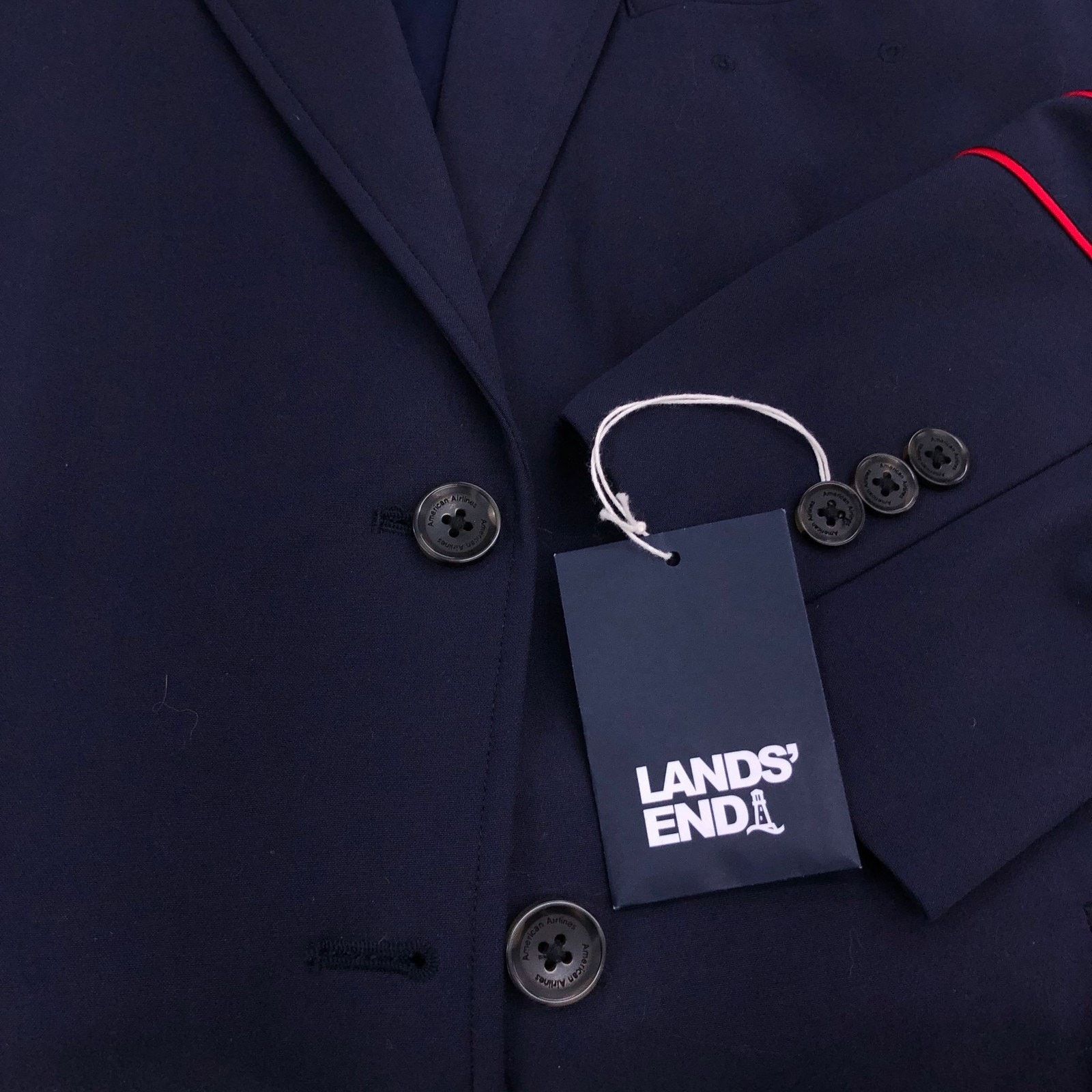Lands' End Lands End American Airlines Blazer Womens 16 Uniform NWOT Size XXL / US 16-18 / IT 52-54 - 18 Thumbnail