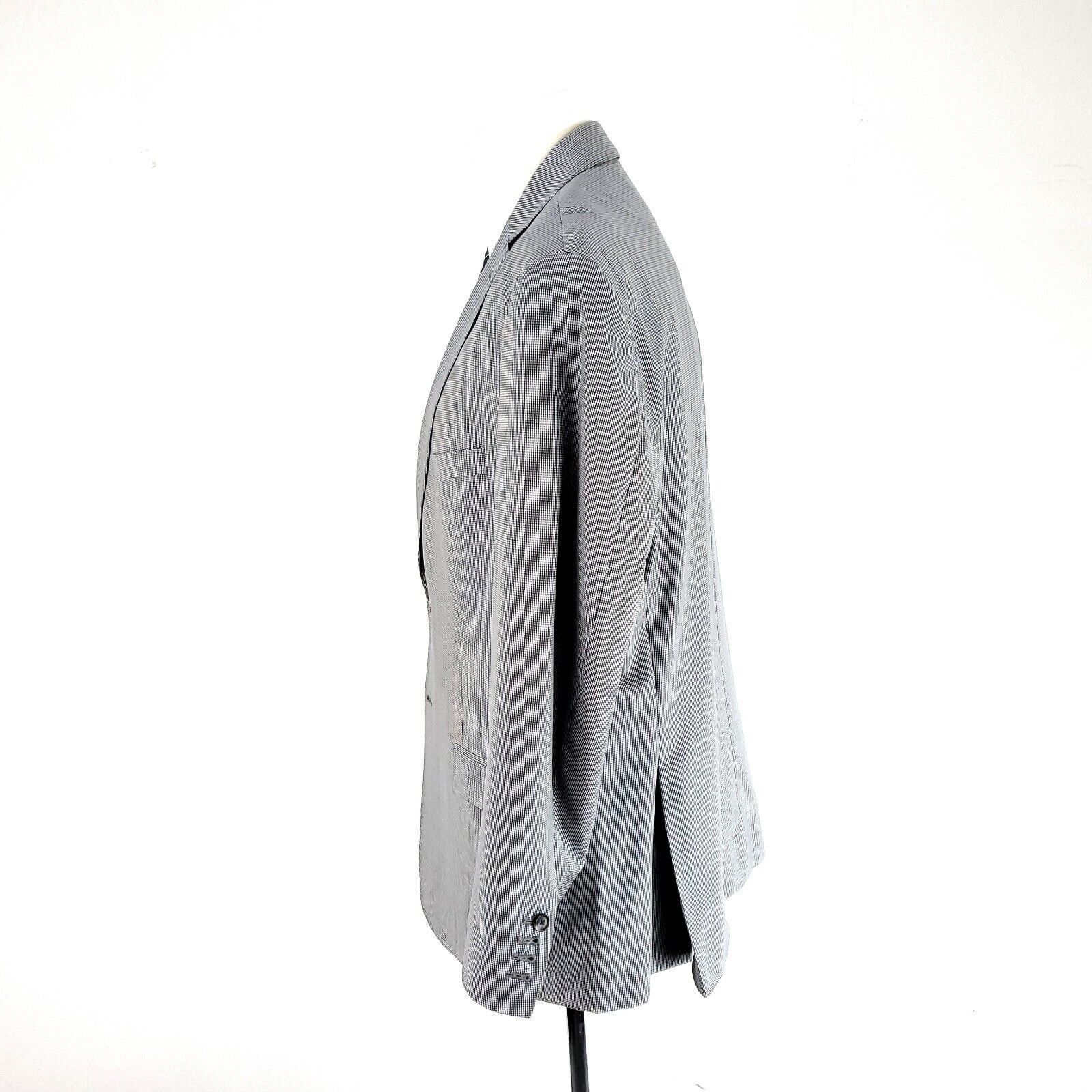 Jos. A. Bank Joseph Jos A Bank Wool 2 Button Blazer 42R Gray Green Blue C Size 42R - 6 Thumbnail