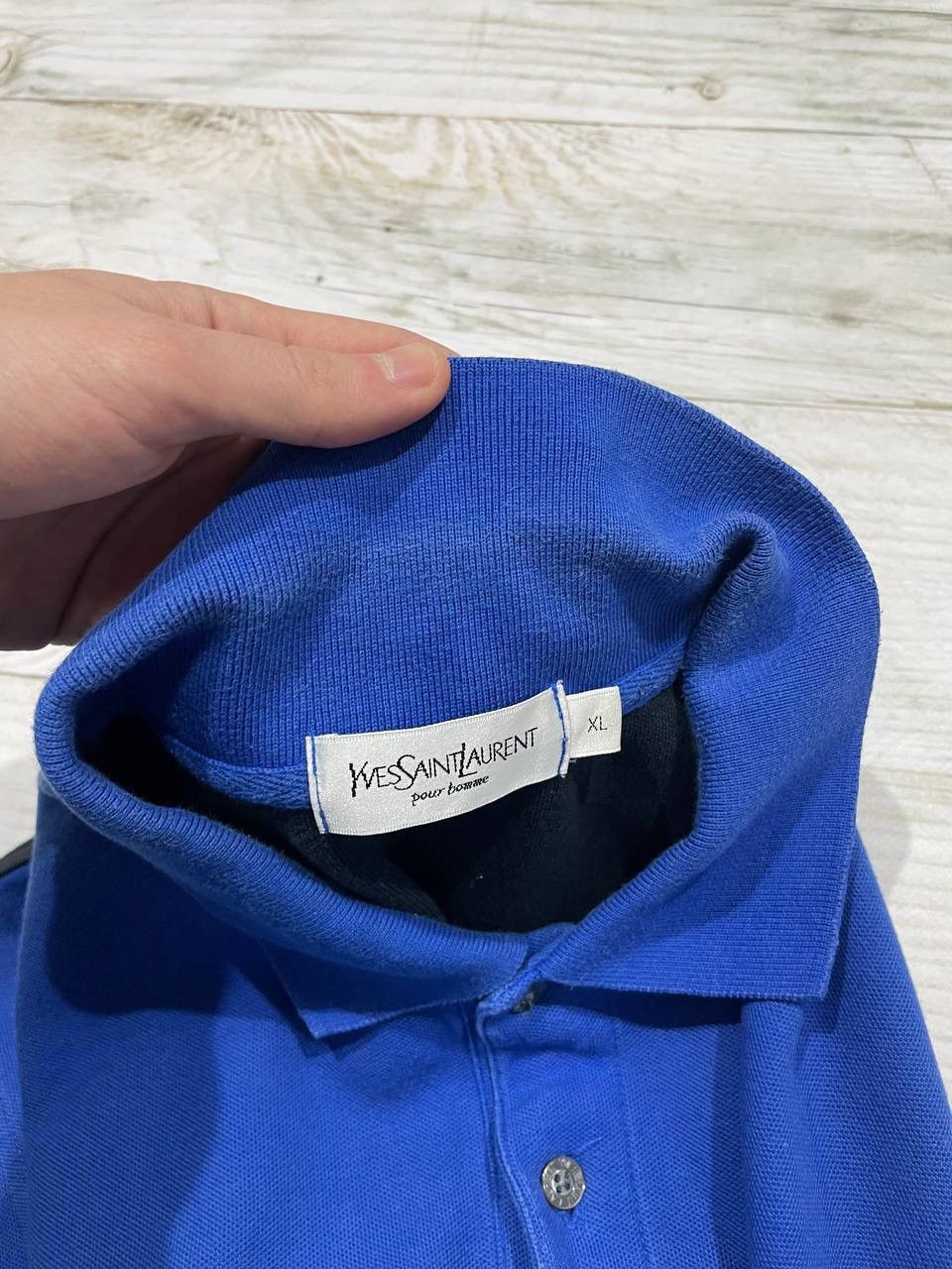 Yves Saint Laurent Vintage Yves Saint Laurent Polo Shirt Big Logo YSL Size US XL / EU 56 / 4 - 12 Thumbnail