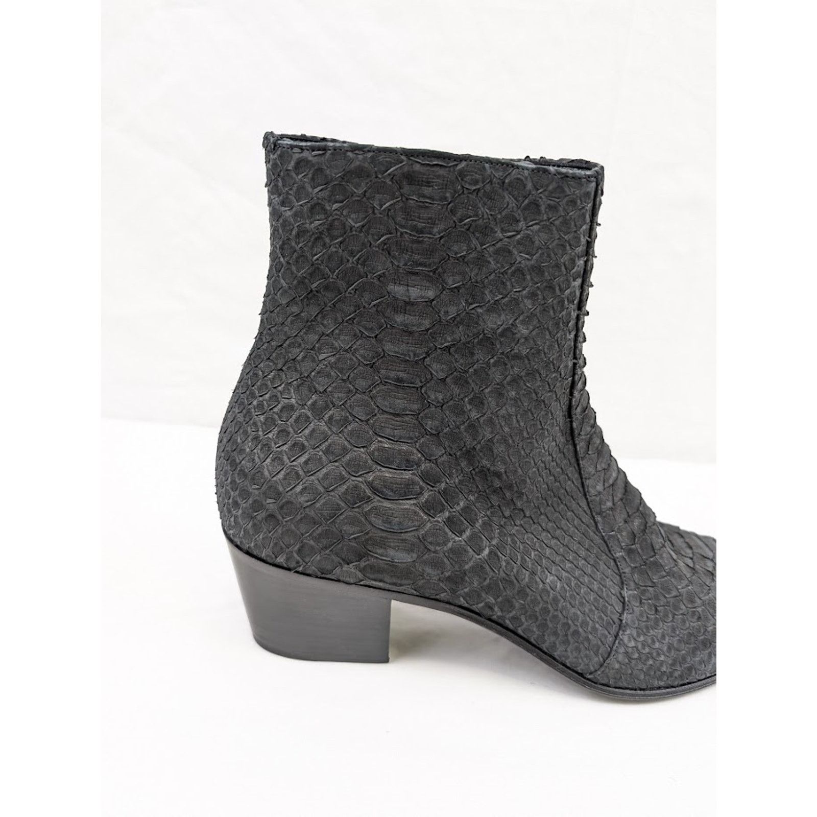 Saint Laurent Paris o1rshd1 Vassili 60 Pitone / Python Boots in Nero Size US 9 / EU 42 - 5 Thumbnail