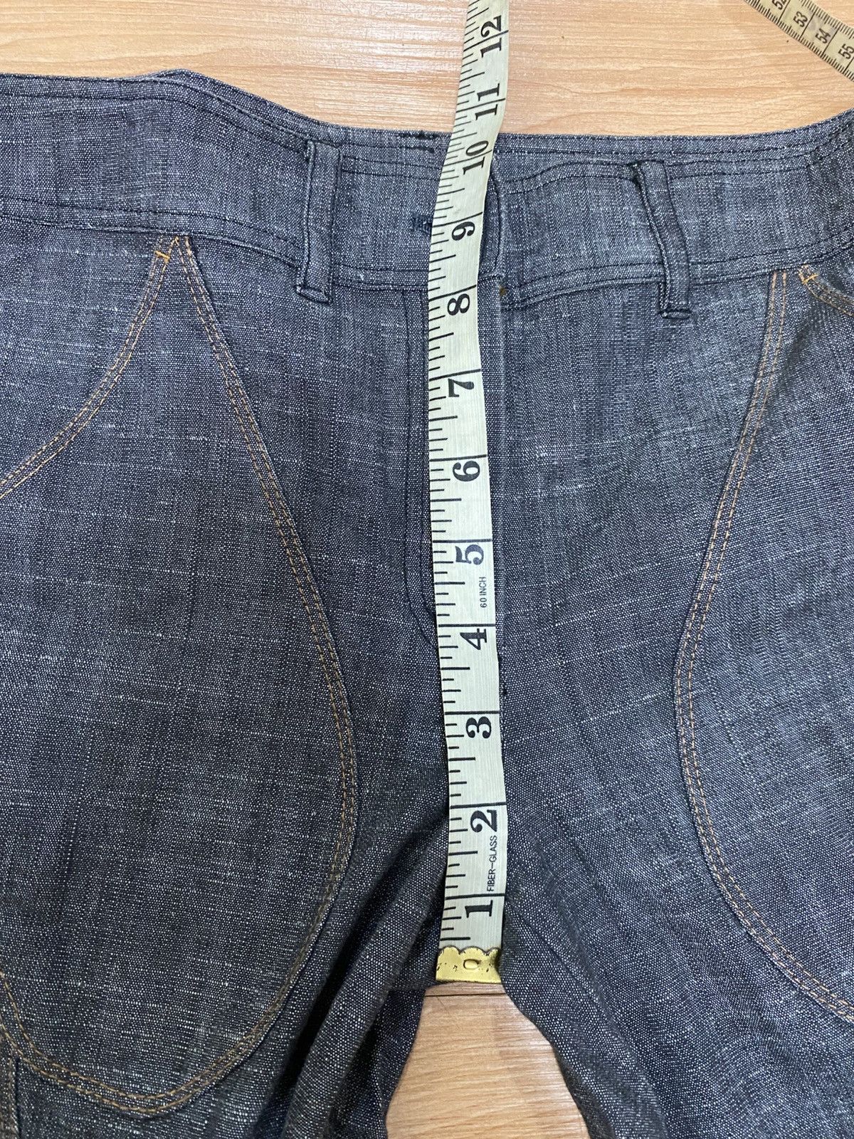 Japanese Brand LA TENDA WAXED BLACK BOOTCUT DENIM NICE DESIGN VERY RARE Size 31" - 15 Thumbnail