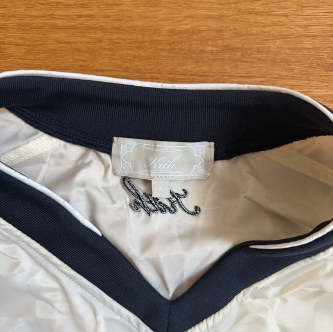 Kith Kith Dayton Checkered Satin Combo Pullover White Size L Size US L / EU 52-54 / 3 - 4 Thumbnail