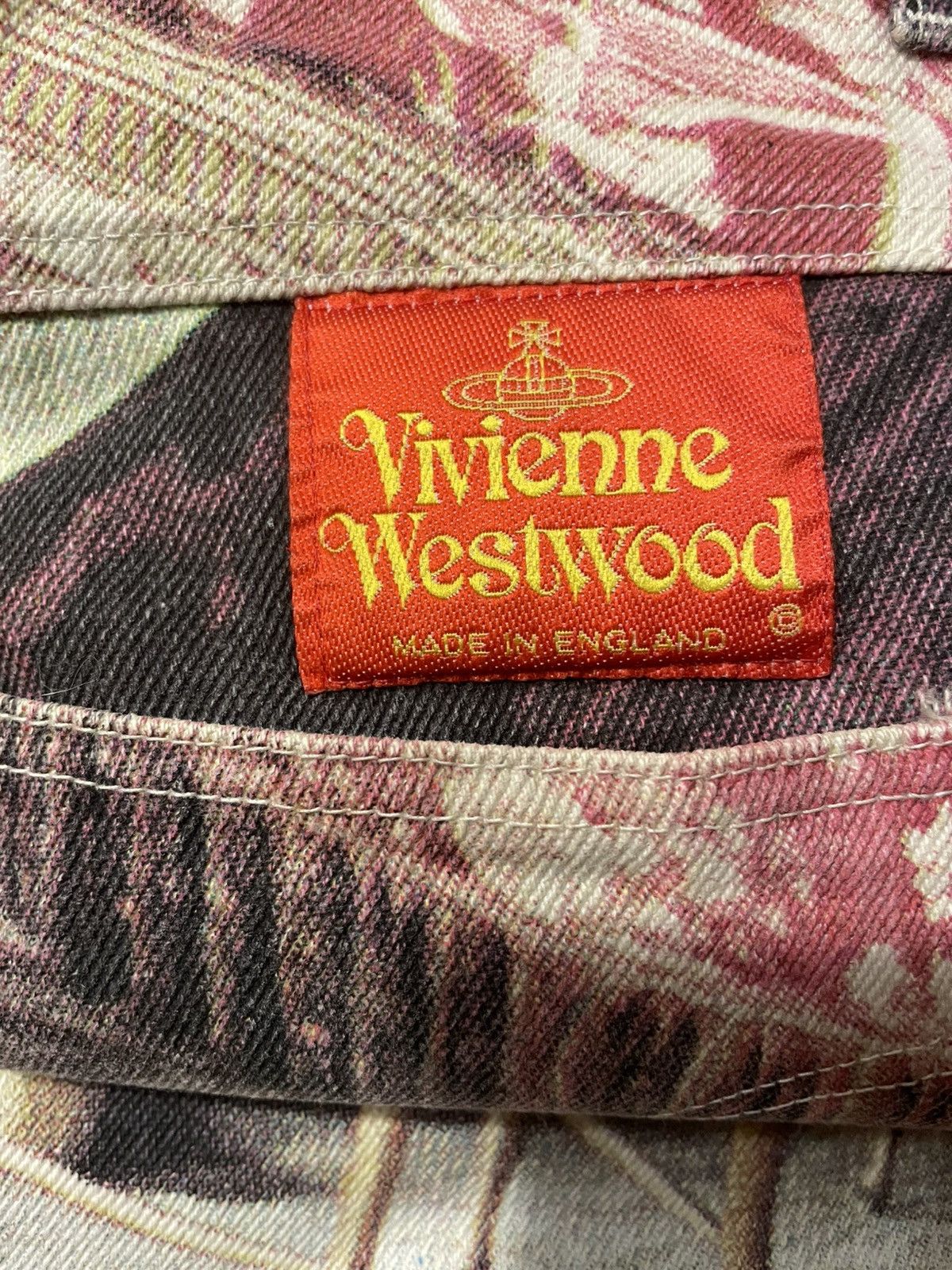 Vivienne Westwood SS1992 Vivienne Westwood Salon Full Printed Jeans Vintage Size US 30 / EU 46 - 7 Thumbnail