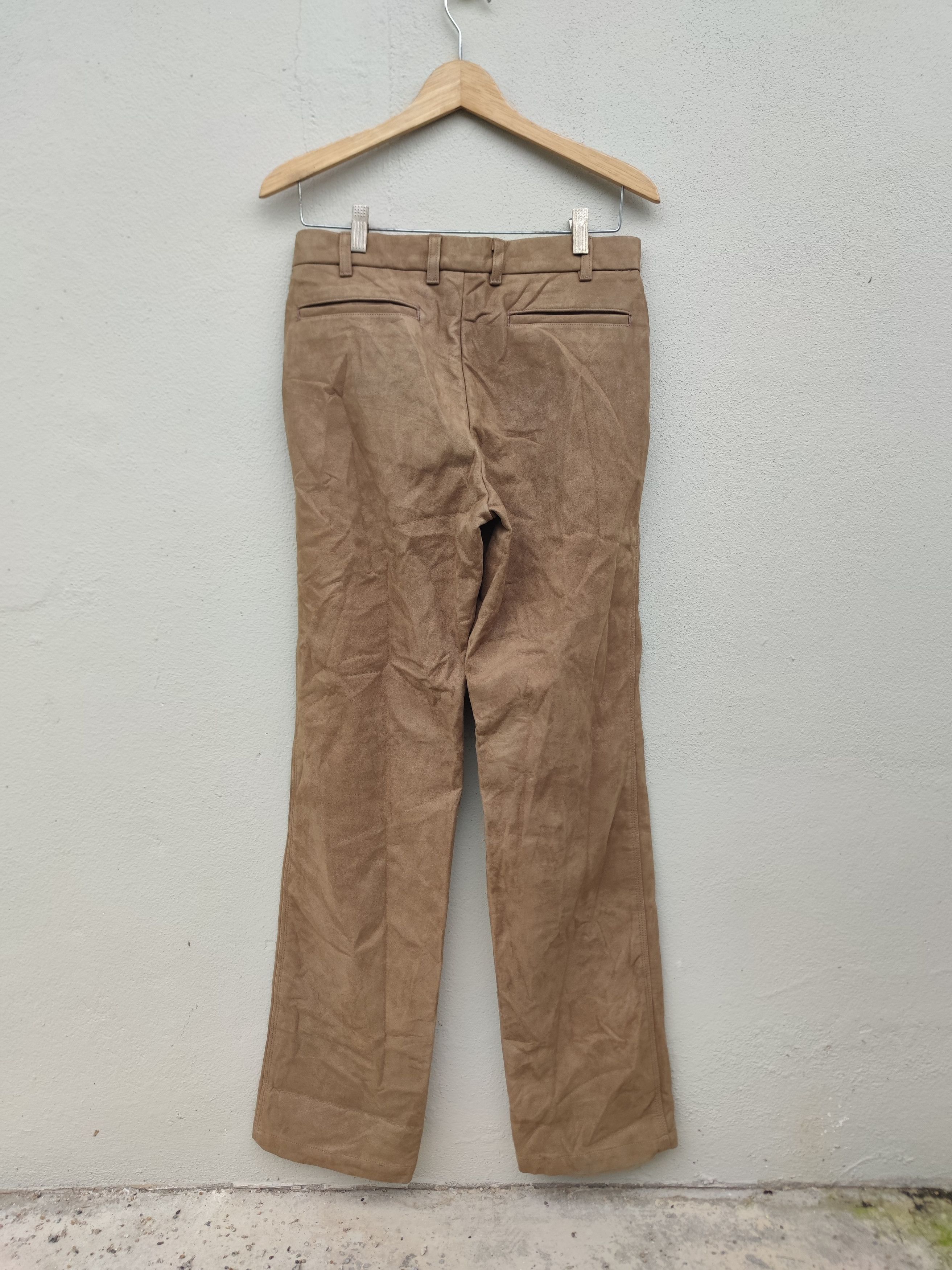 Yohji Yamamoto A.A.R. Yohji Yamamoto Suede Leather Pant Size US 30 / EU 46 - 7 Thumbnail