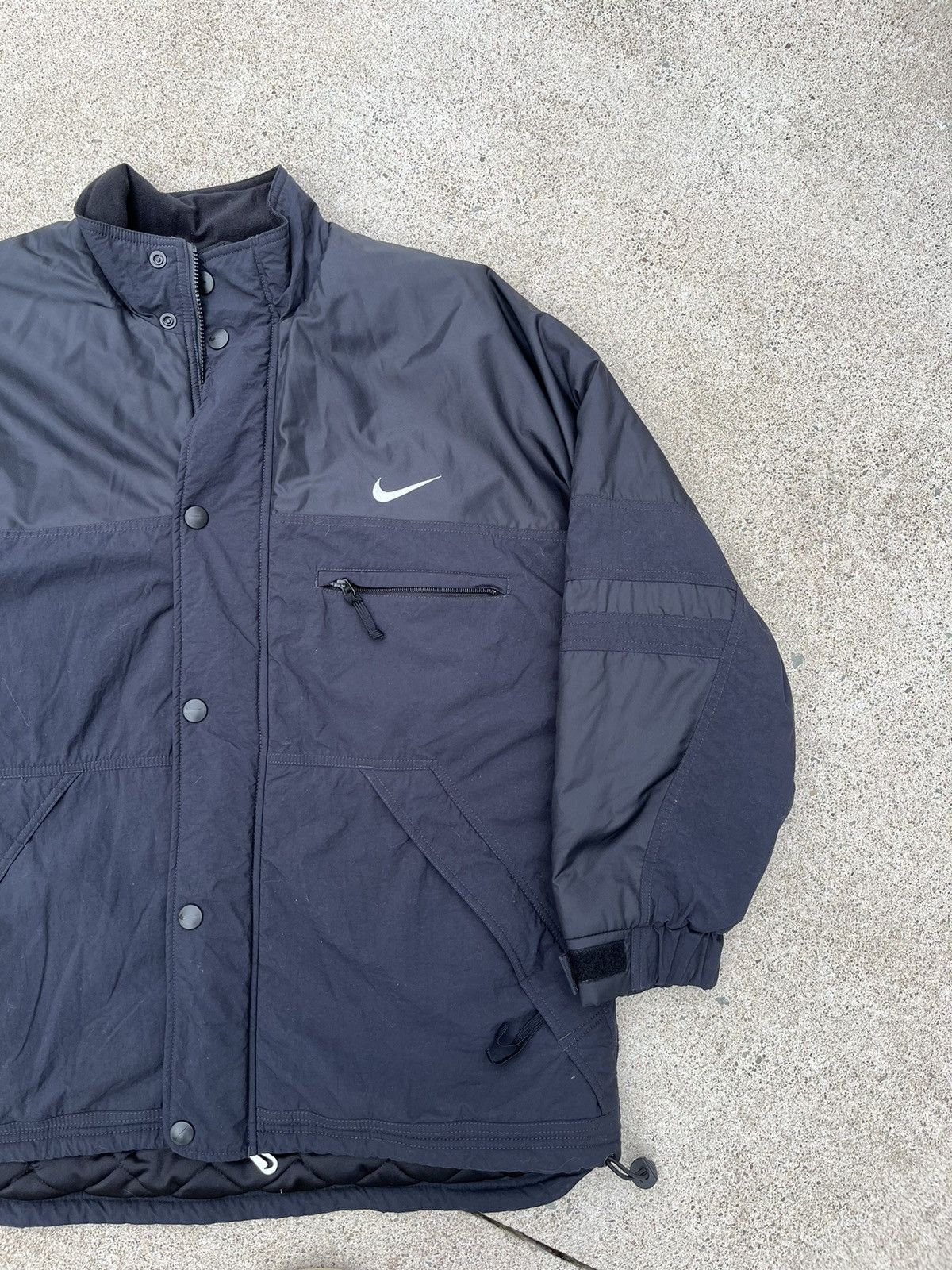 Nike Nike 1990s Embroidered Double Swoosh Puffer Jacket Men’s Size US L / EU 52-54 / 3 - 3 Thumbnail