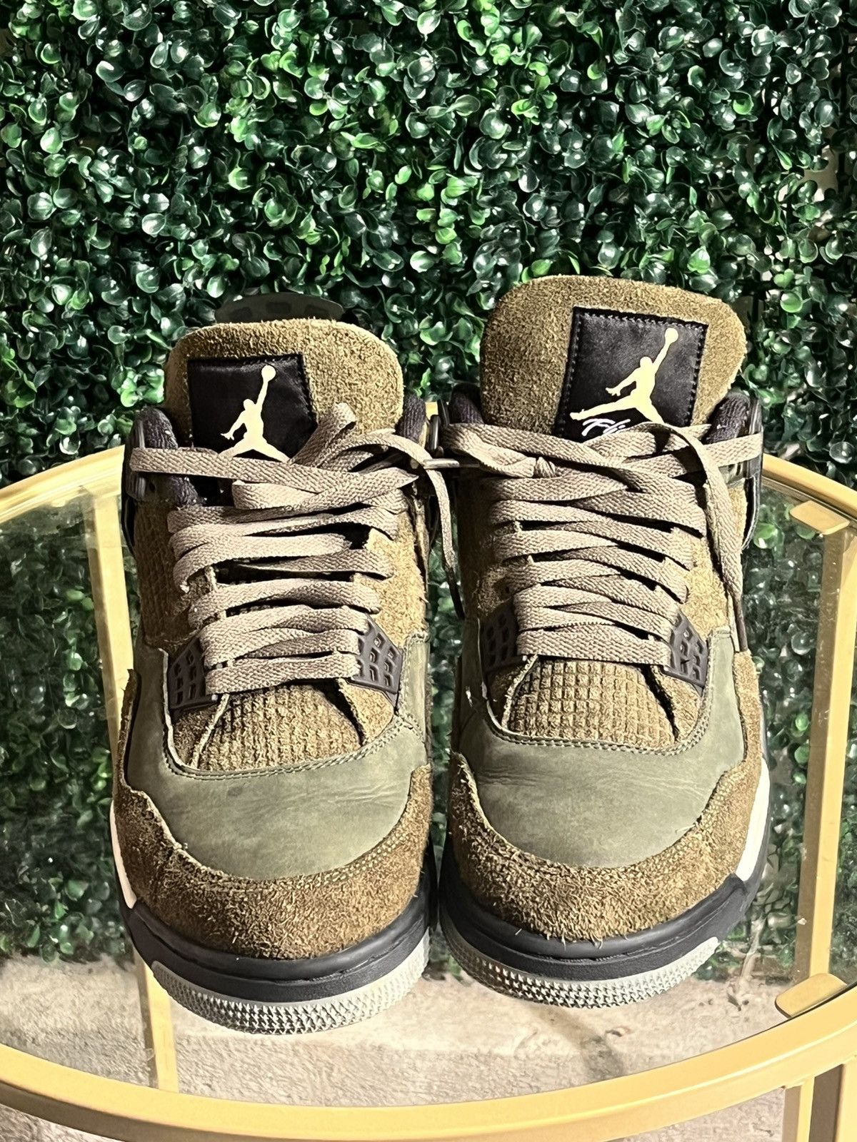 Jordan Brand Air Jordan 4 Retro Olive Suede - Men’s Size 10 Size US 10.5 / EU 43-44 - 3 Thumbnail