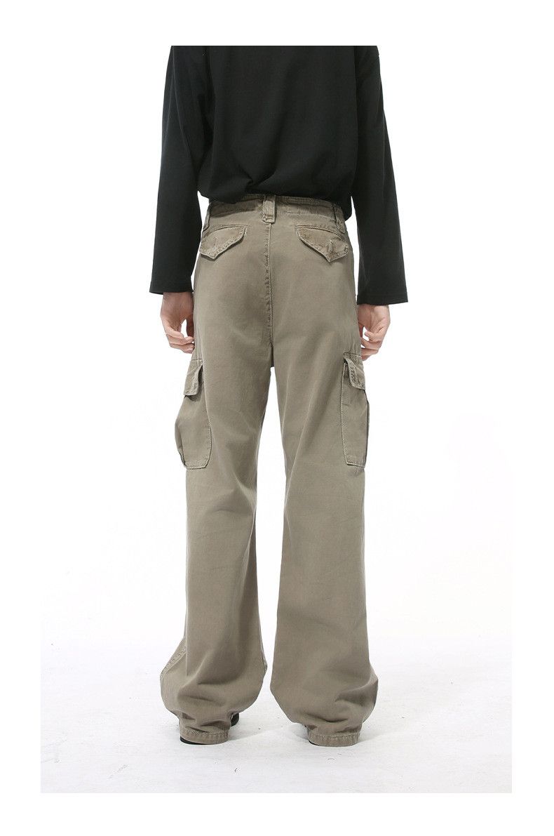 Japanese Brand × Jean Khaki washed vintage multi-pocket cargo jeans y2k Size US 33 - 2 Thumbnail
