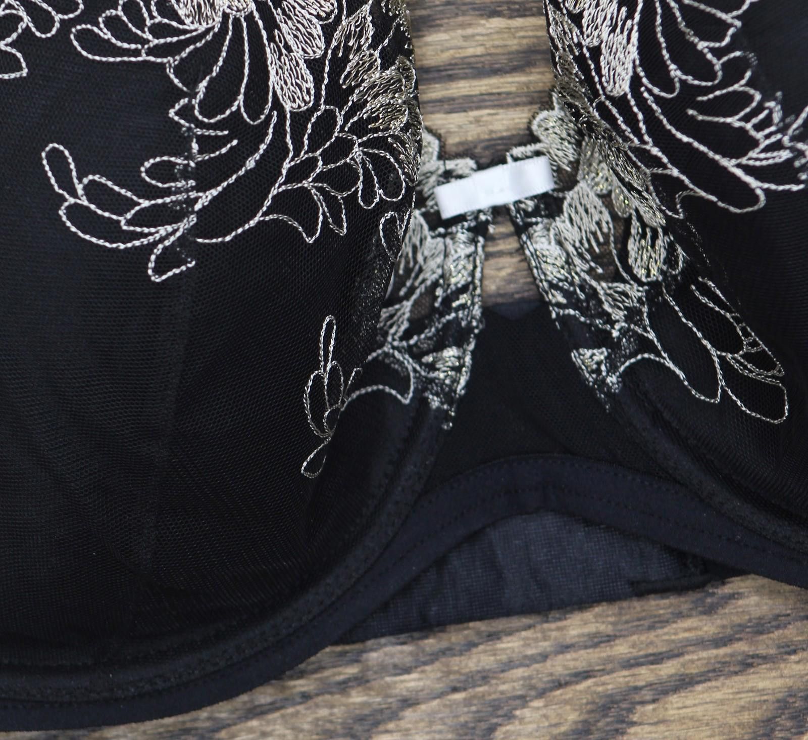 Other Nwt Paramour Contour Bra Demi Coverage Black Champagne 40dd Size ONE SIZE - 6 Thumbnail