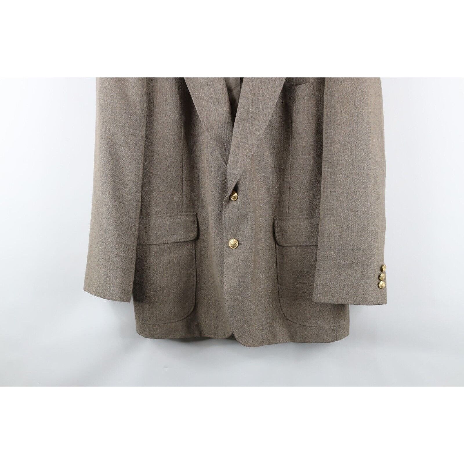 Vintage Vintage 90s Streetwear Worsted Wool 2 Button Suit Jacket Size US L / EU 52-54 / 3 - 3 Thumbnail