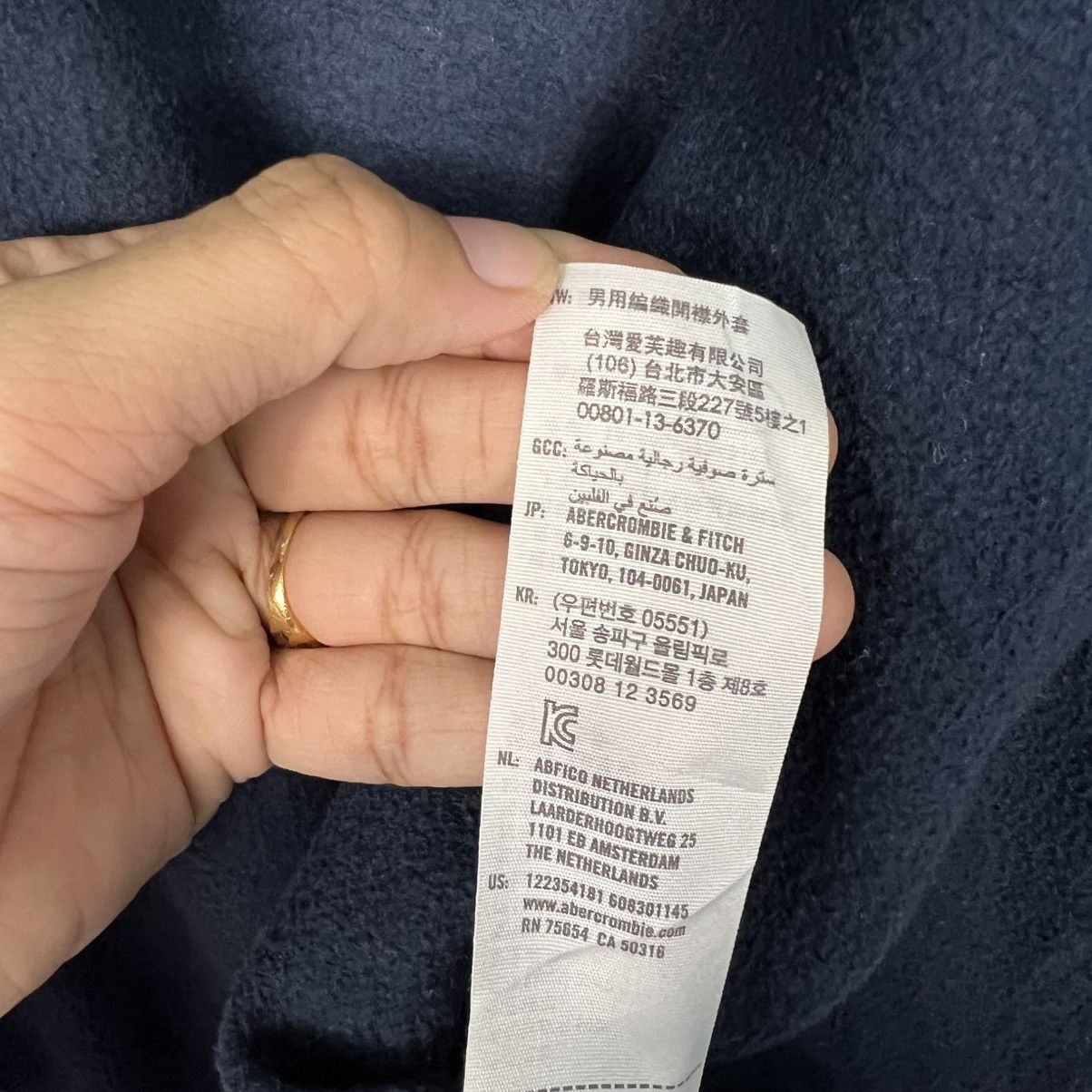Abercrombie & Fitch ABERCROMBIE & FITCH Big Logo Zipper Hoodies #4186-C191 Size US S / EU 44-46 / 1 - 15 Thumbnail