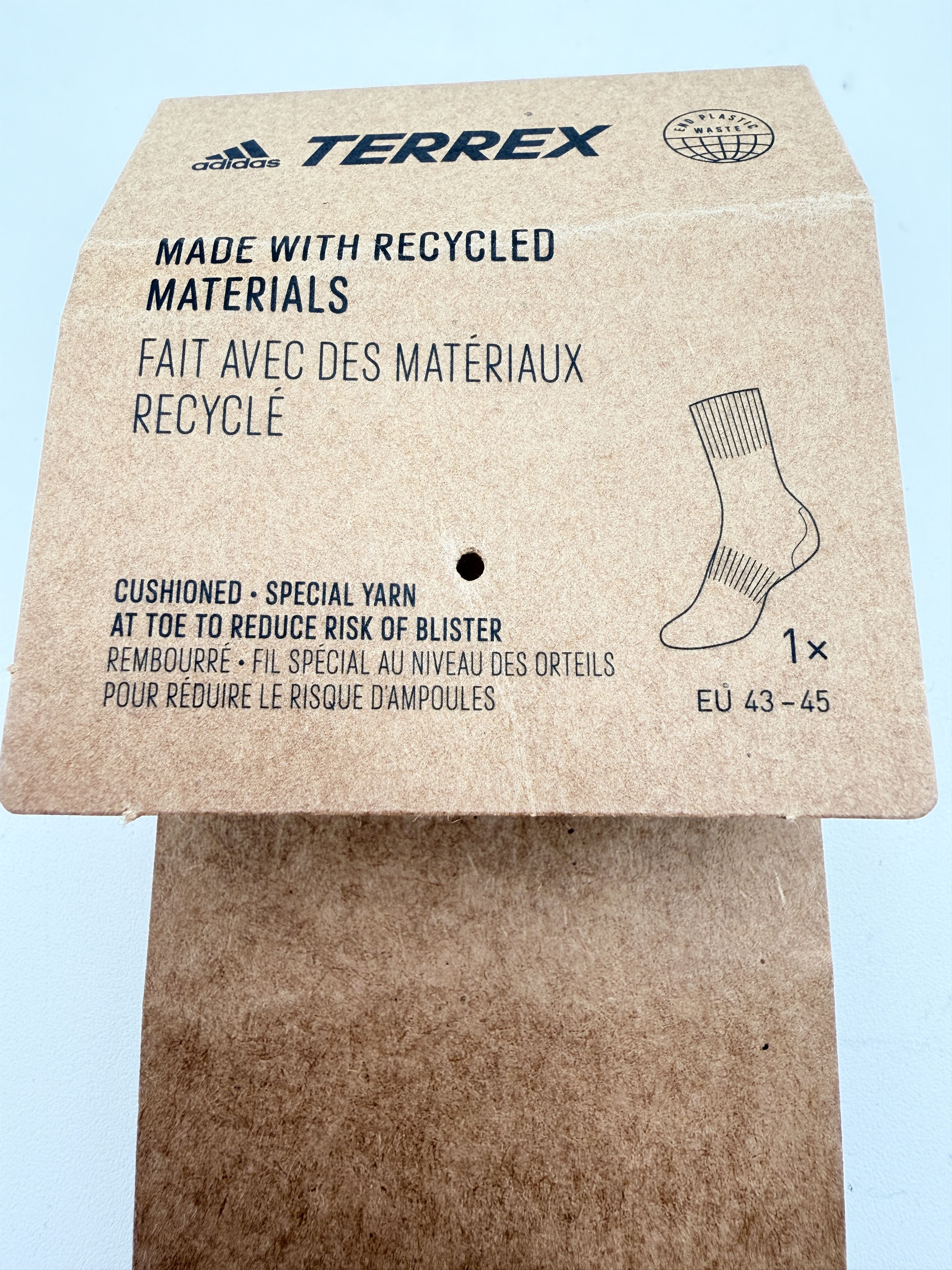 Adidas × And Wander and wander x adidas TERREX Wool Trail Socks White Size Large Size ONE SIZE - 4 Thumbnail
