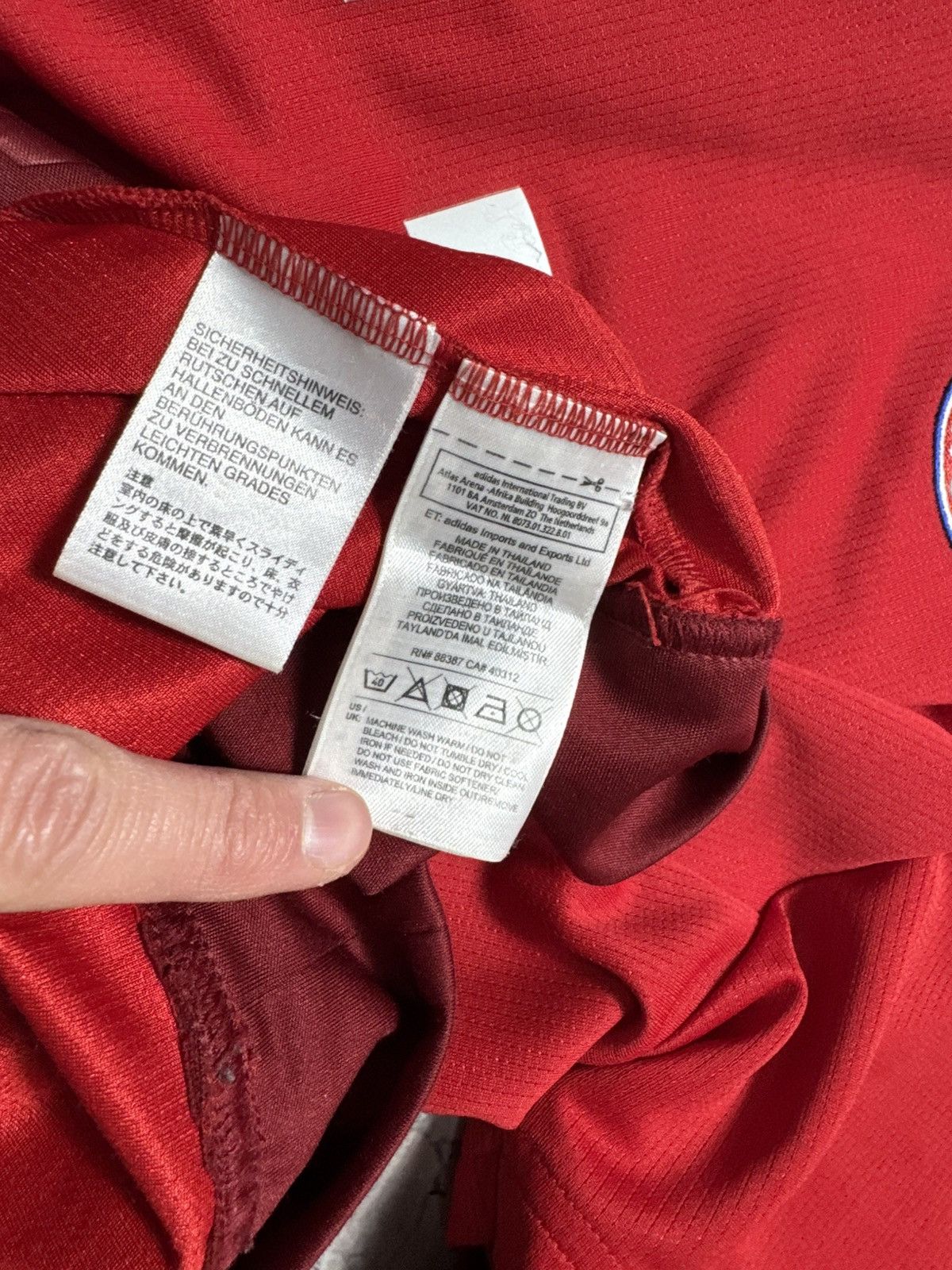 Adidas Adidas FC Bayern Munchen Vidal #23 Soccer Jersey Long Sleeve Size US XXL / EU 58 / 5 - 10 Thumbnail